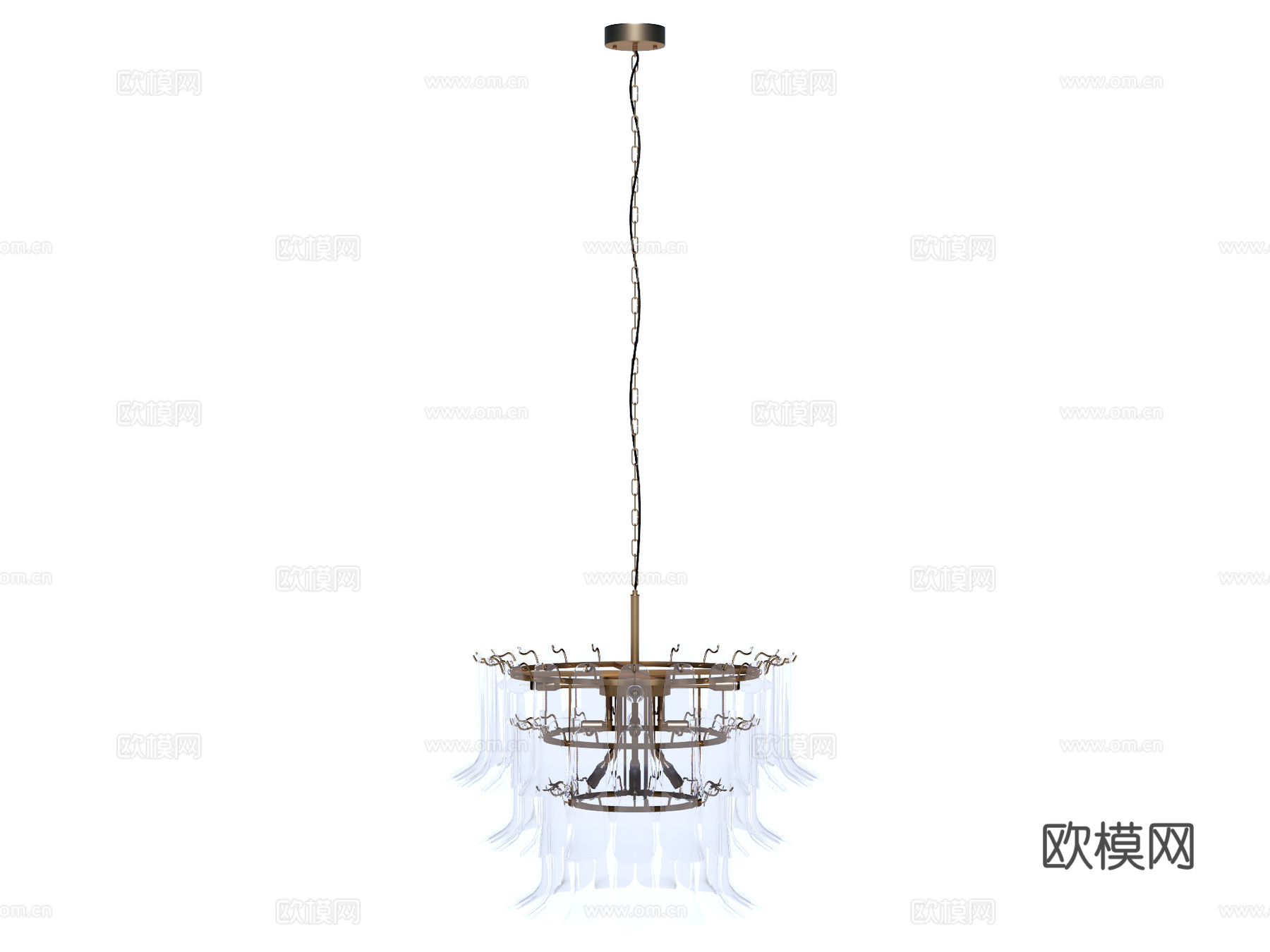 吊灯 水晶吊灯 金属吊灯 装饰灯具su模型