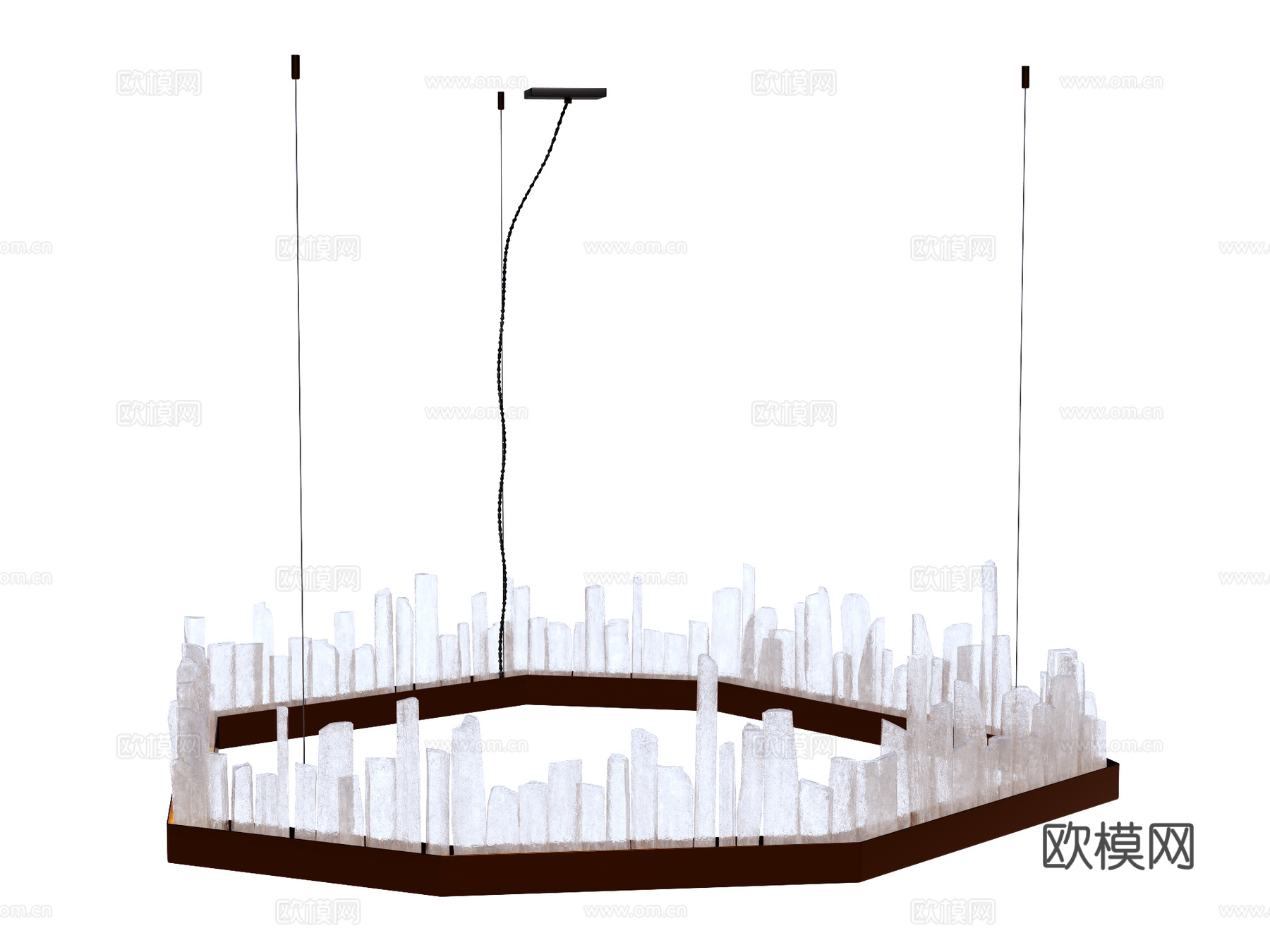 吊灯 水晶吊灯 金属吊灯 装饰灯具su模型