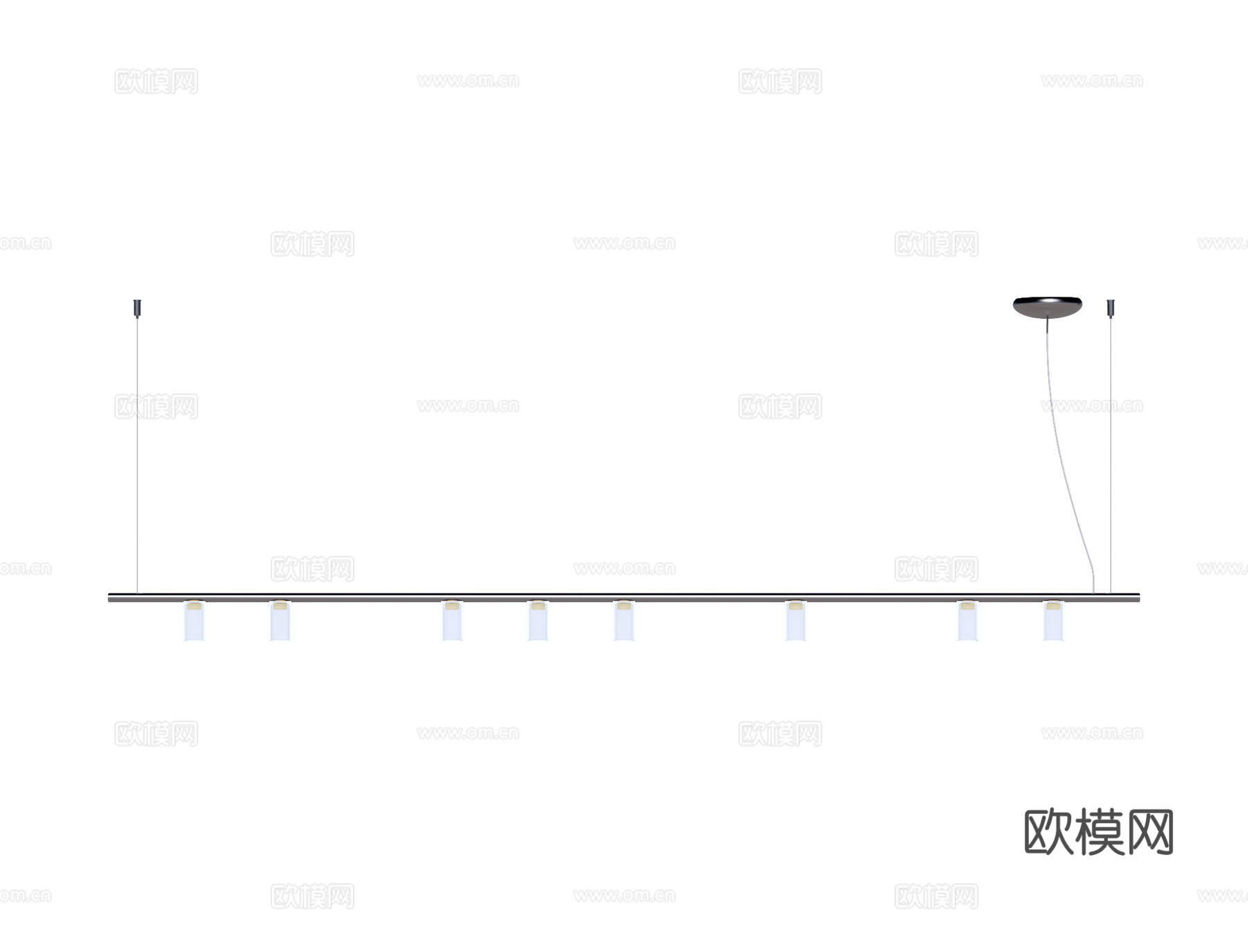 吊灯 金属吊灯 玻璃吊灯 条形吊灯 装饰灯具su模型