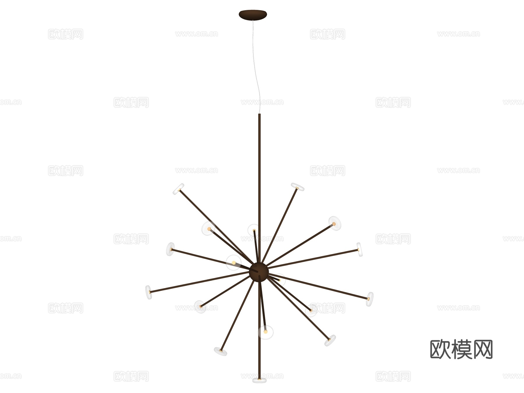 吊灯 金属吊灯 玻璃吊灯 装饰灯具su模型