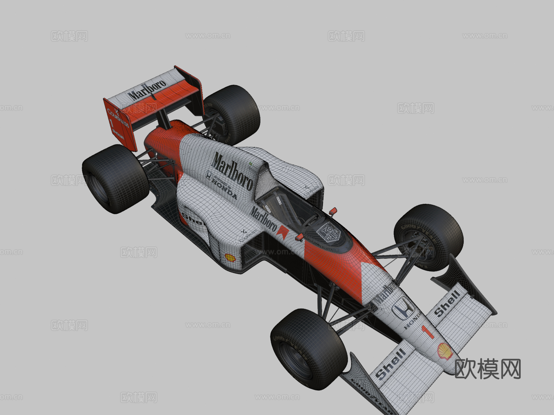 迈凯伦MP45  一级方程式3d模型下载（渲染图2）