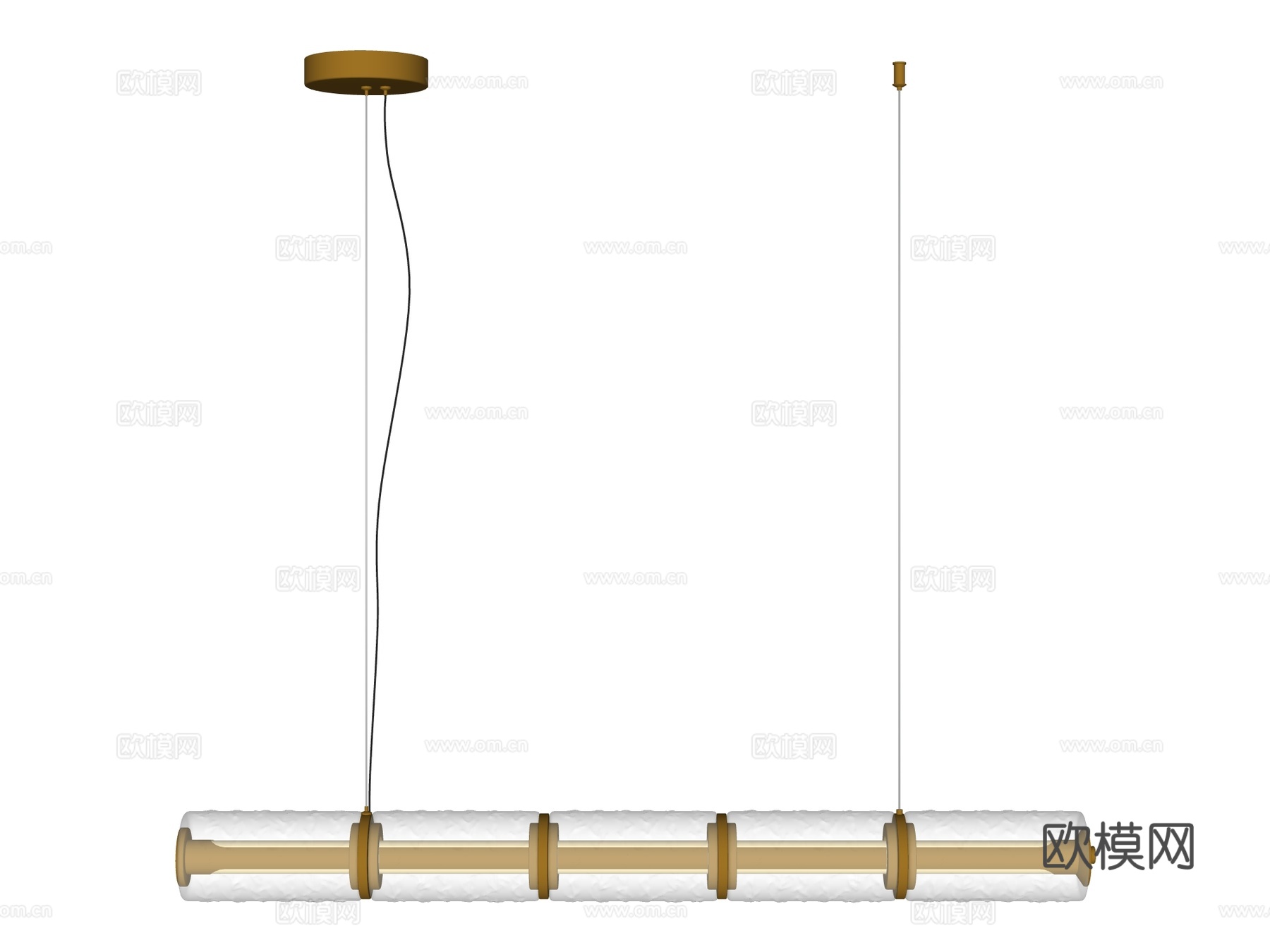 吊灯 金属吊灯 玻璃吊灯 条形吊灯 装饰灯具su模型