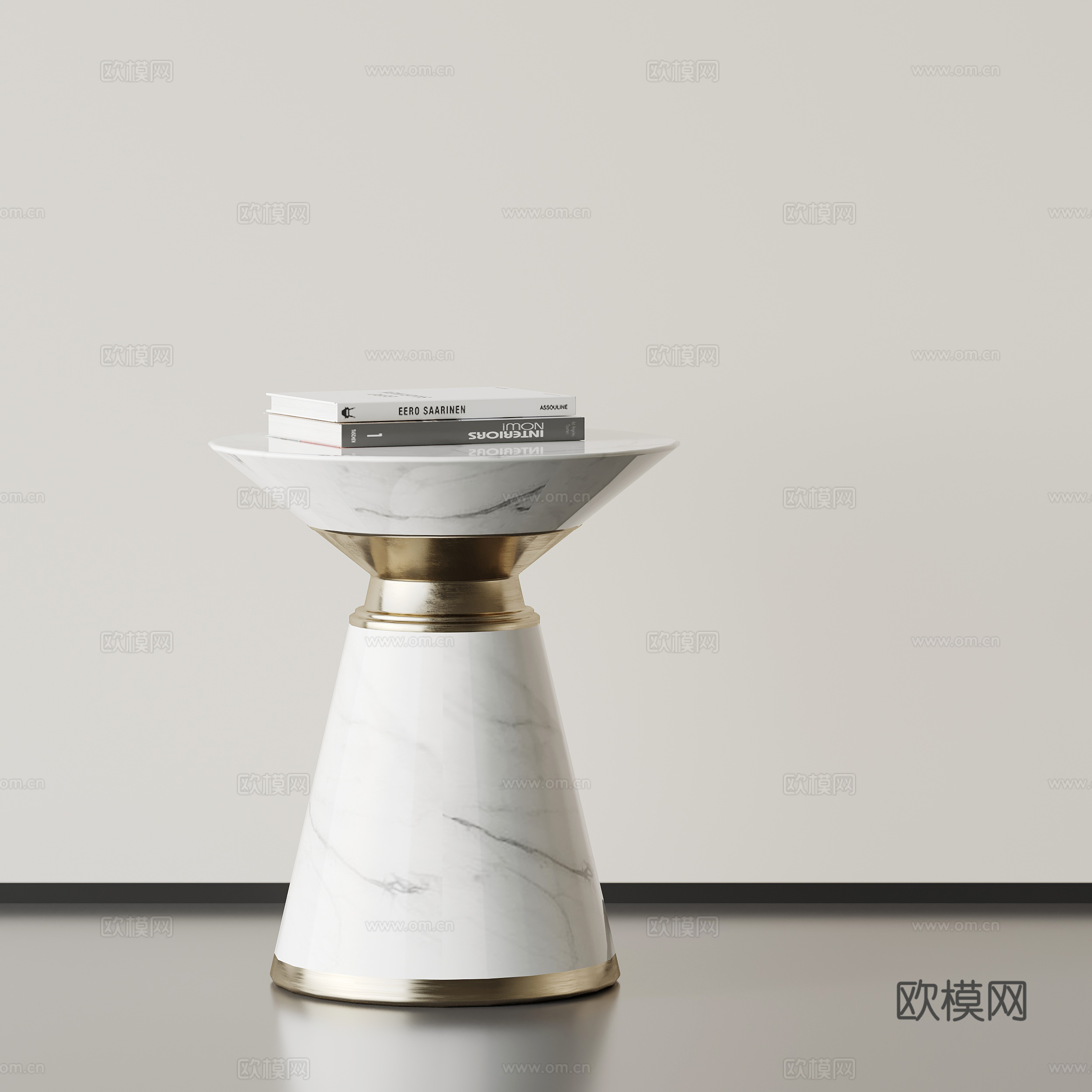 现代意式边几 圆几角几su模型