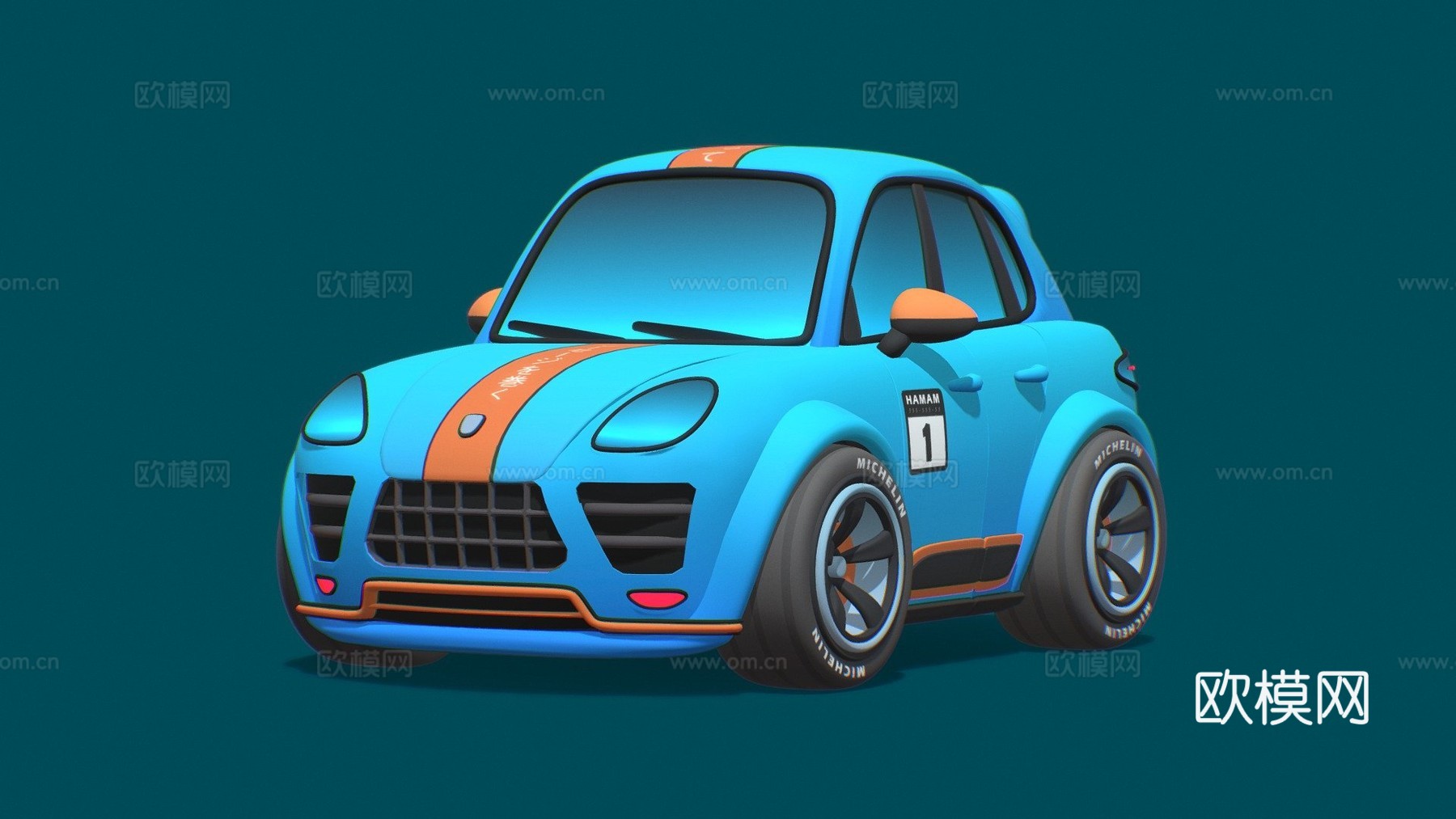 保时捷 Macan  卡班3d模型下载（渲染图1）