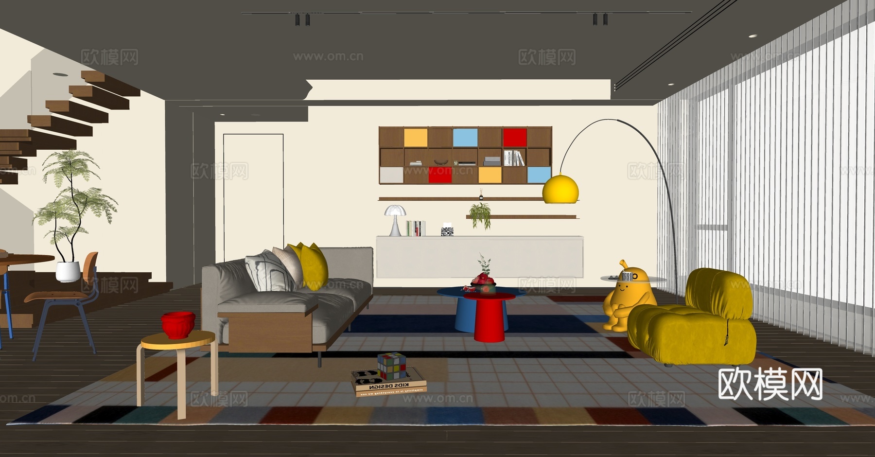 包豪斯客餐厅su模型