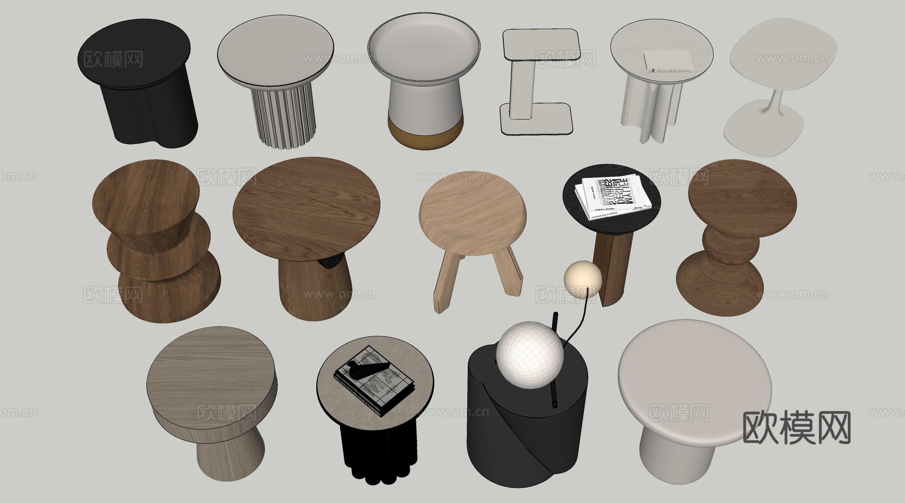 现代茶几 客厅茶几su模型