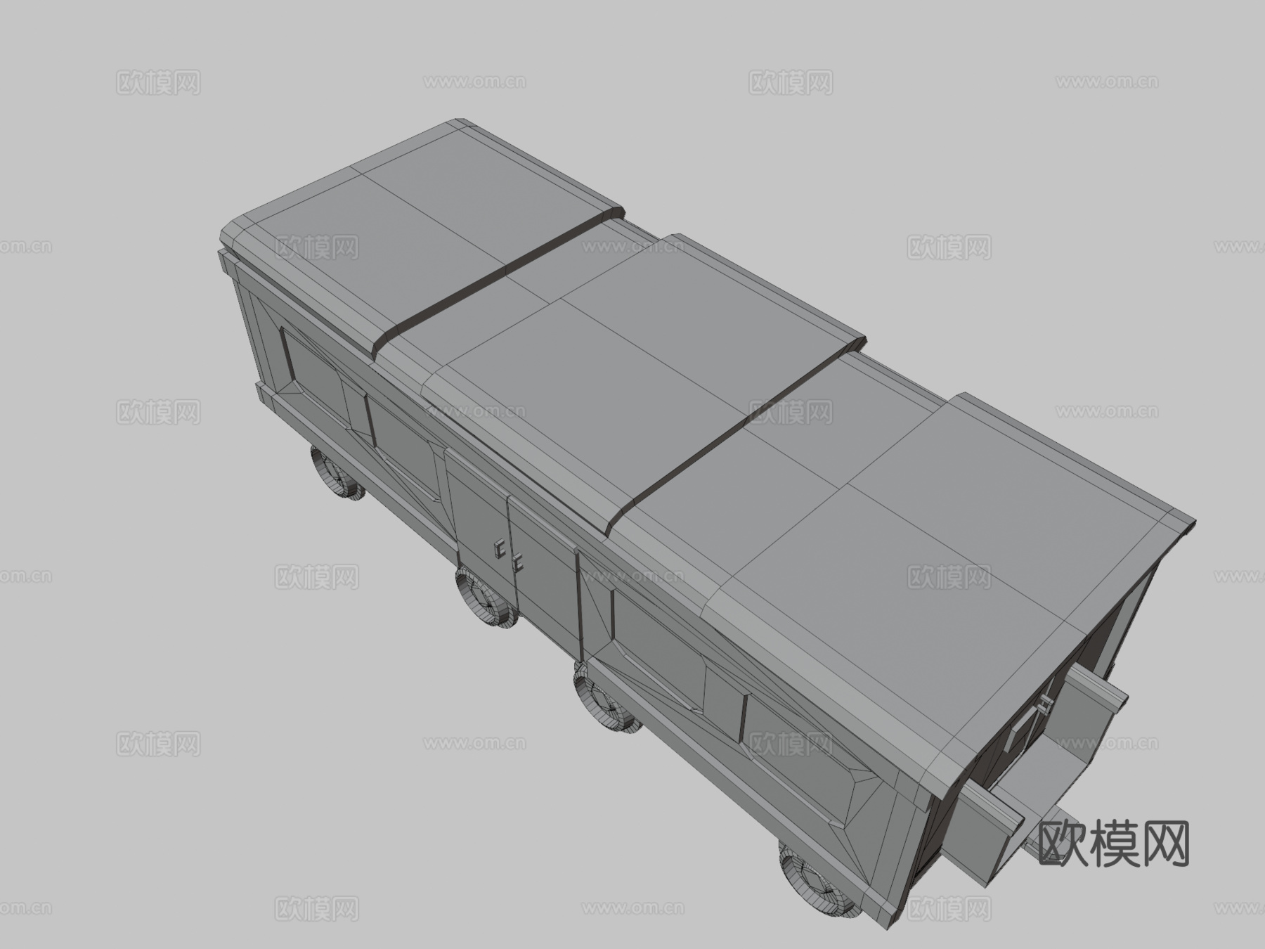 火车车厢3d模型下载（渲染图3）