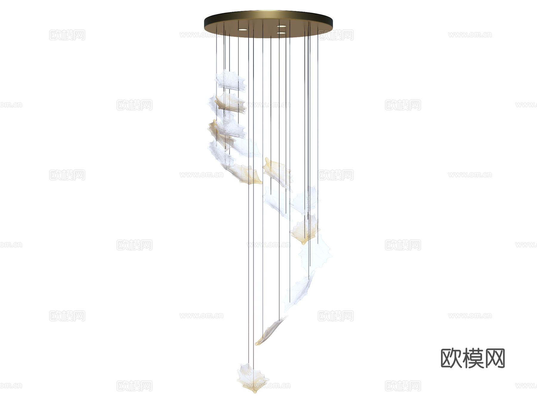 吊灯 水晶吊灯 金属吊灯 装饰灯具su模型