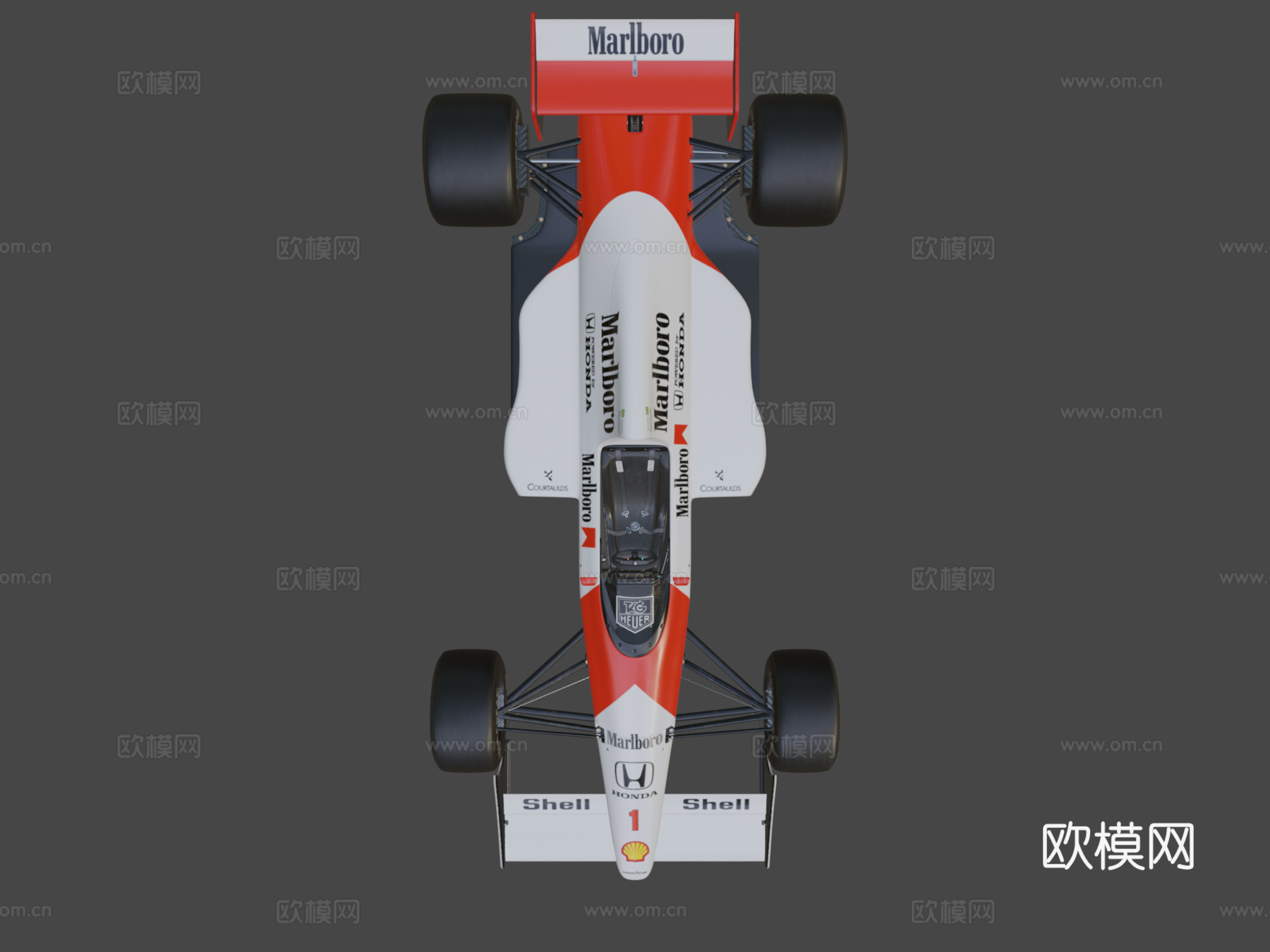 迈凯伦MP45  一级方程式3d模型下载（渲染图7）