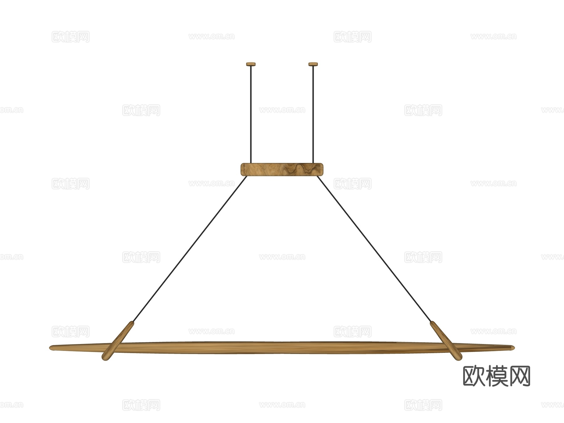 吊灯 条形吊灯 装饰灯具su模型
