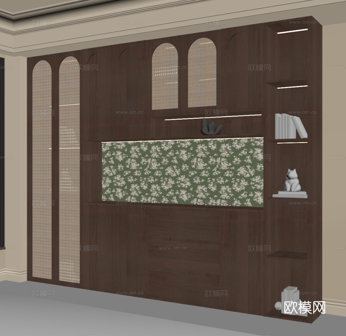 法式餐边柜su模型