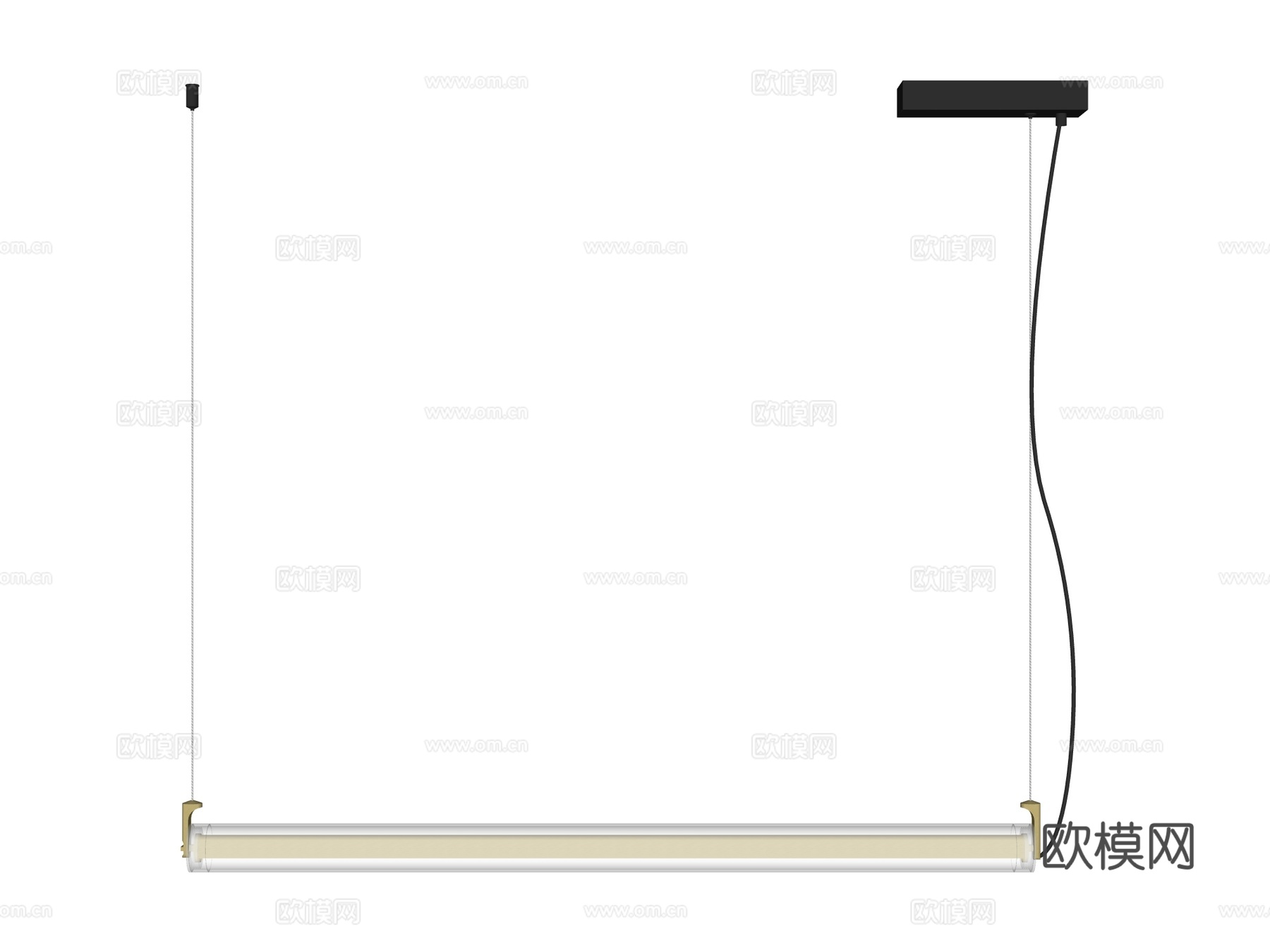 吊灯 金属吊灯 玻璃吊灯 条形吊灯 装饰灯具su模型
