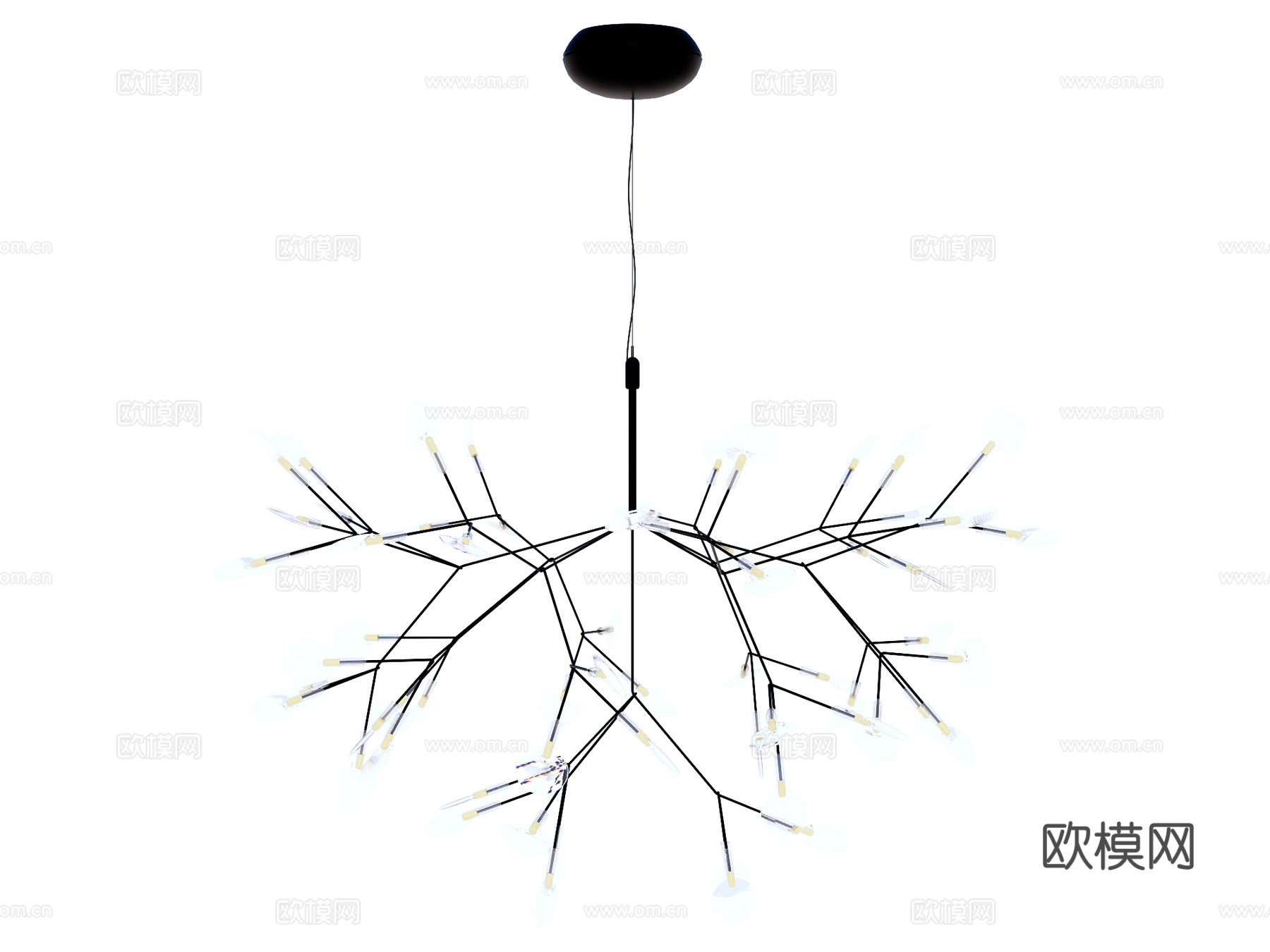 吊灯 水晶吊灯 装饰灯具su模型