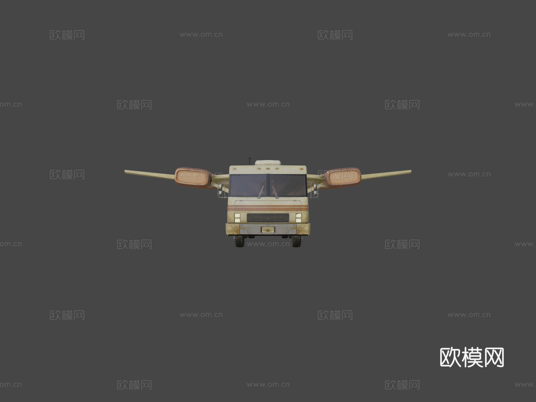 太空炮弹房车3d模型下载（渲染图6）