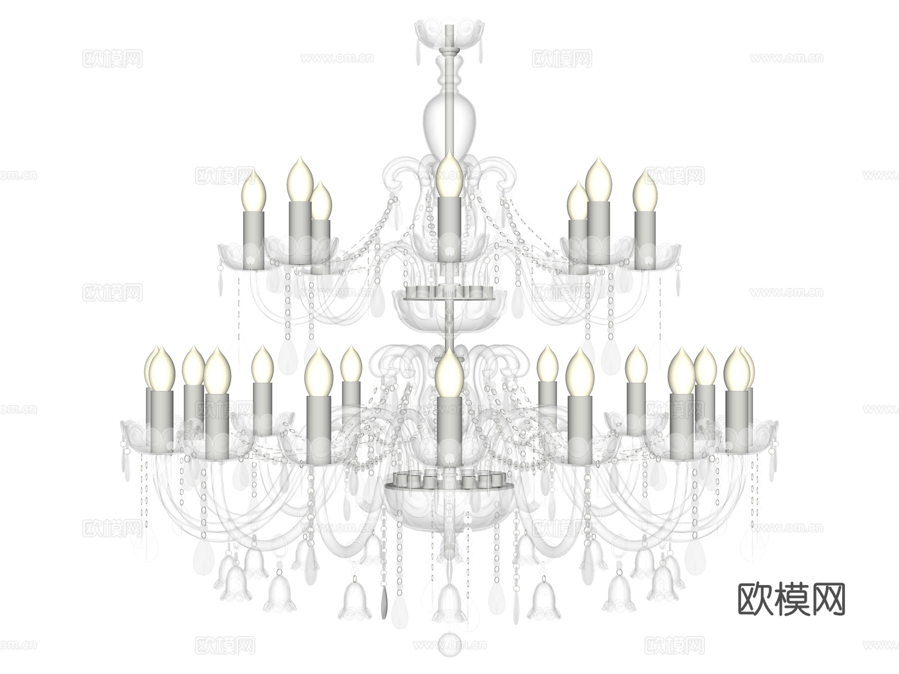 吊灯 水晶吊灯 金属吊灯 装饰灯具su模型