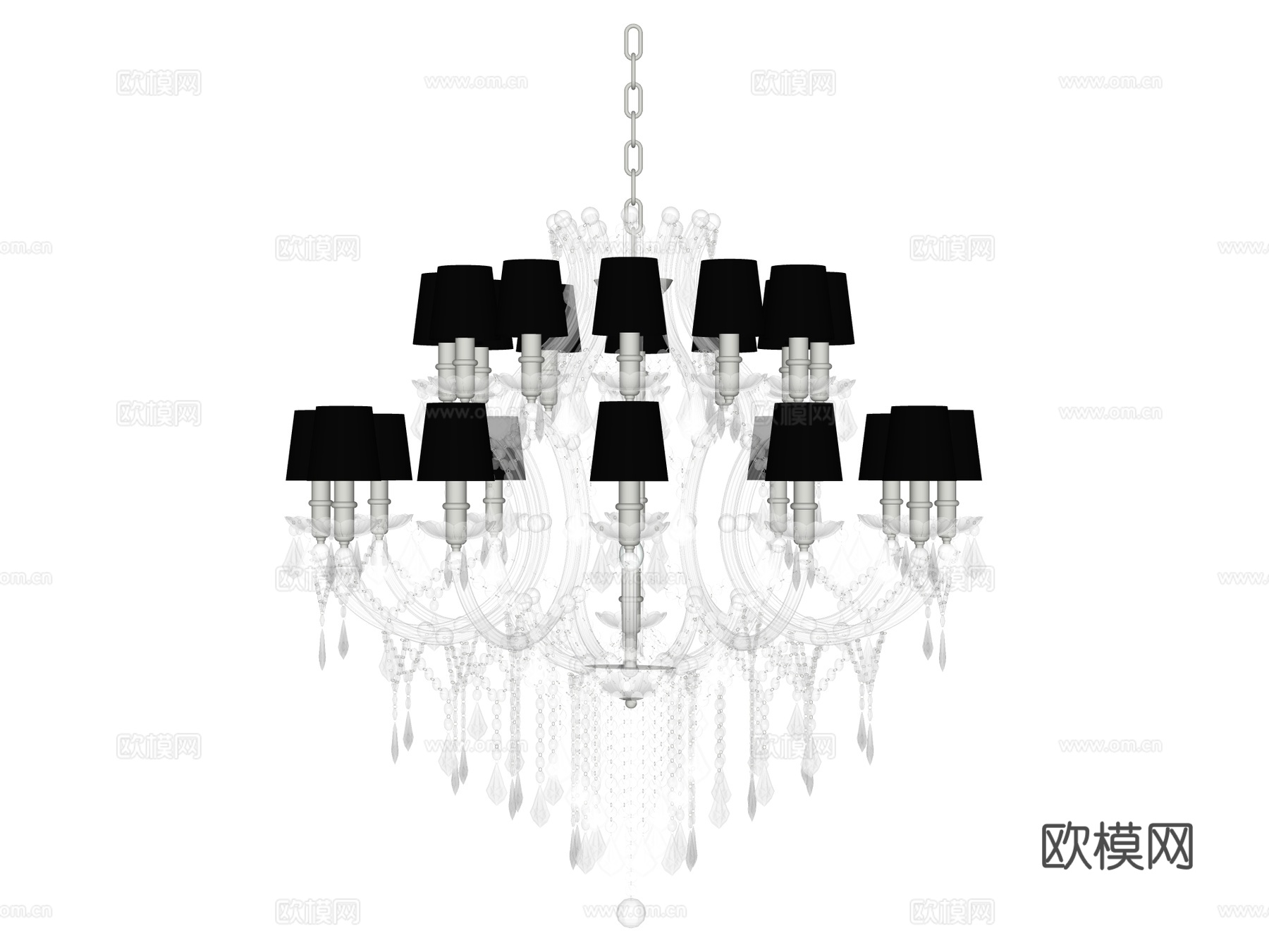 吊灯 水晶吊灯 金属吊灯 装饰灯具su模型
