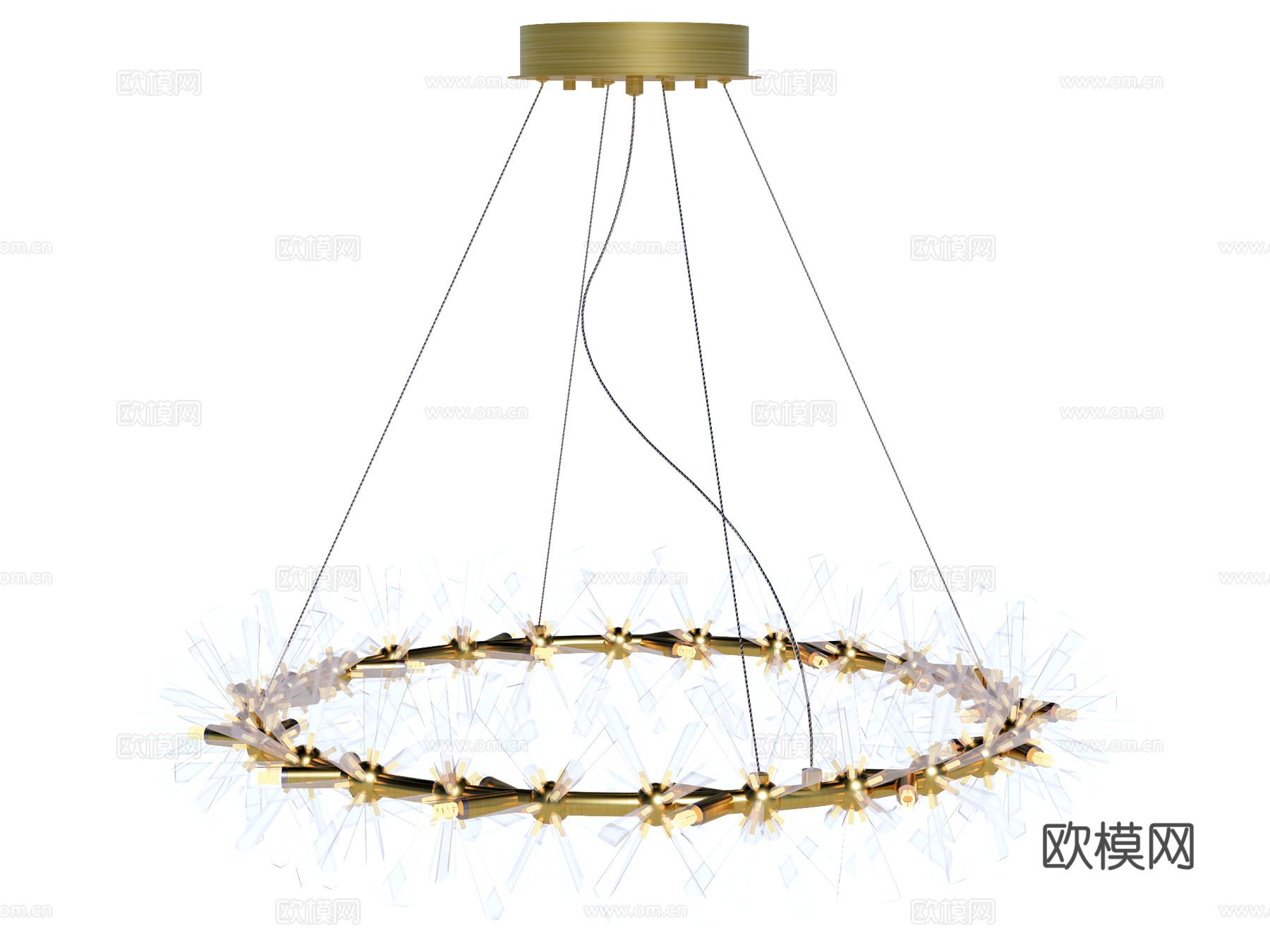 吊灯 水晶吊灯 金属吊灯 装饰灯具su模型