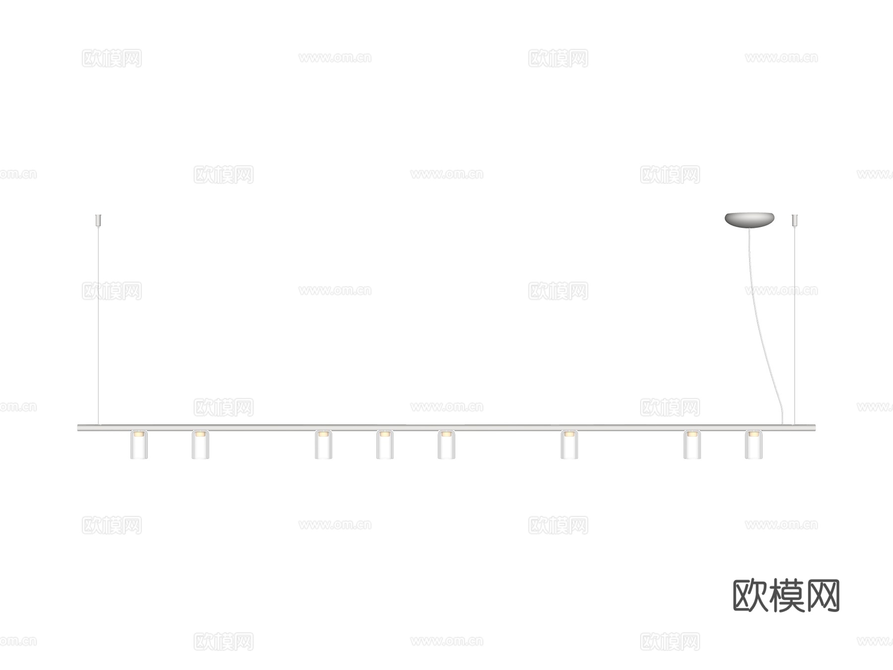 吊灯 金属吊灯 玻璃吊灯 条形吊灯 装饰灯具su模型