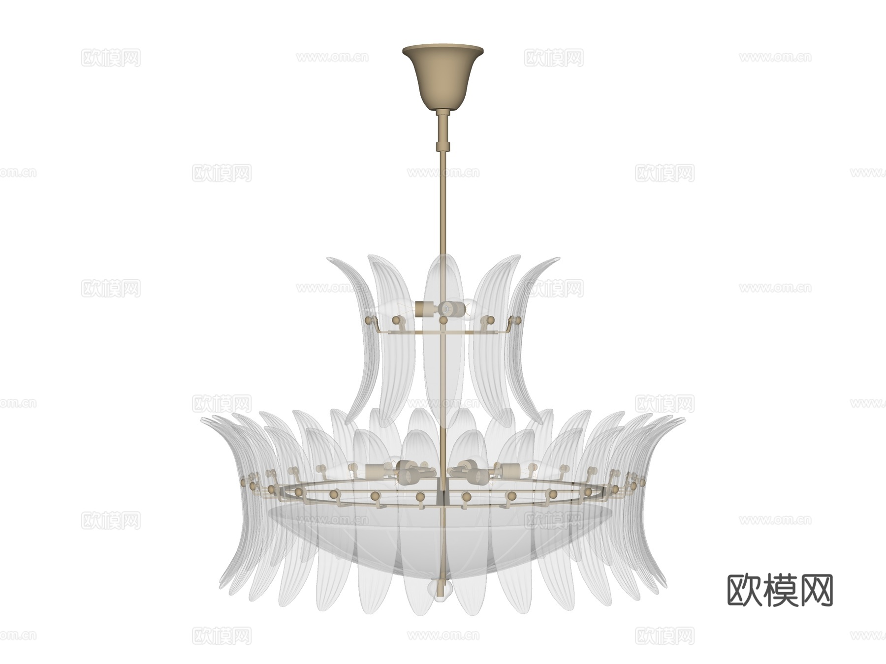 吊灯 水晶吊灯 金属吊灯 装饰灯具su模型