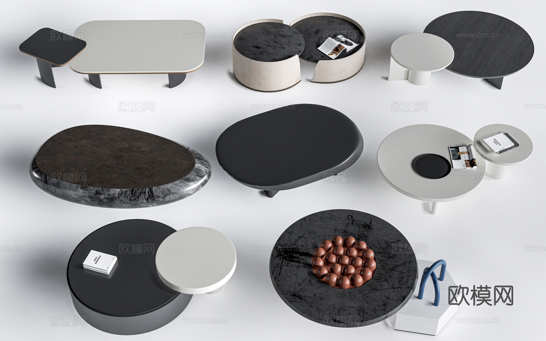 现代茶几 客厅茶几su模型