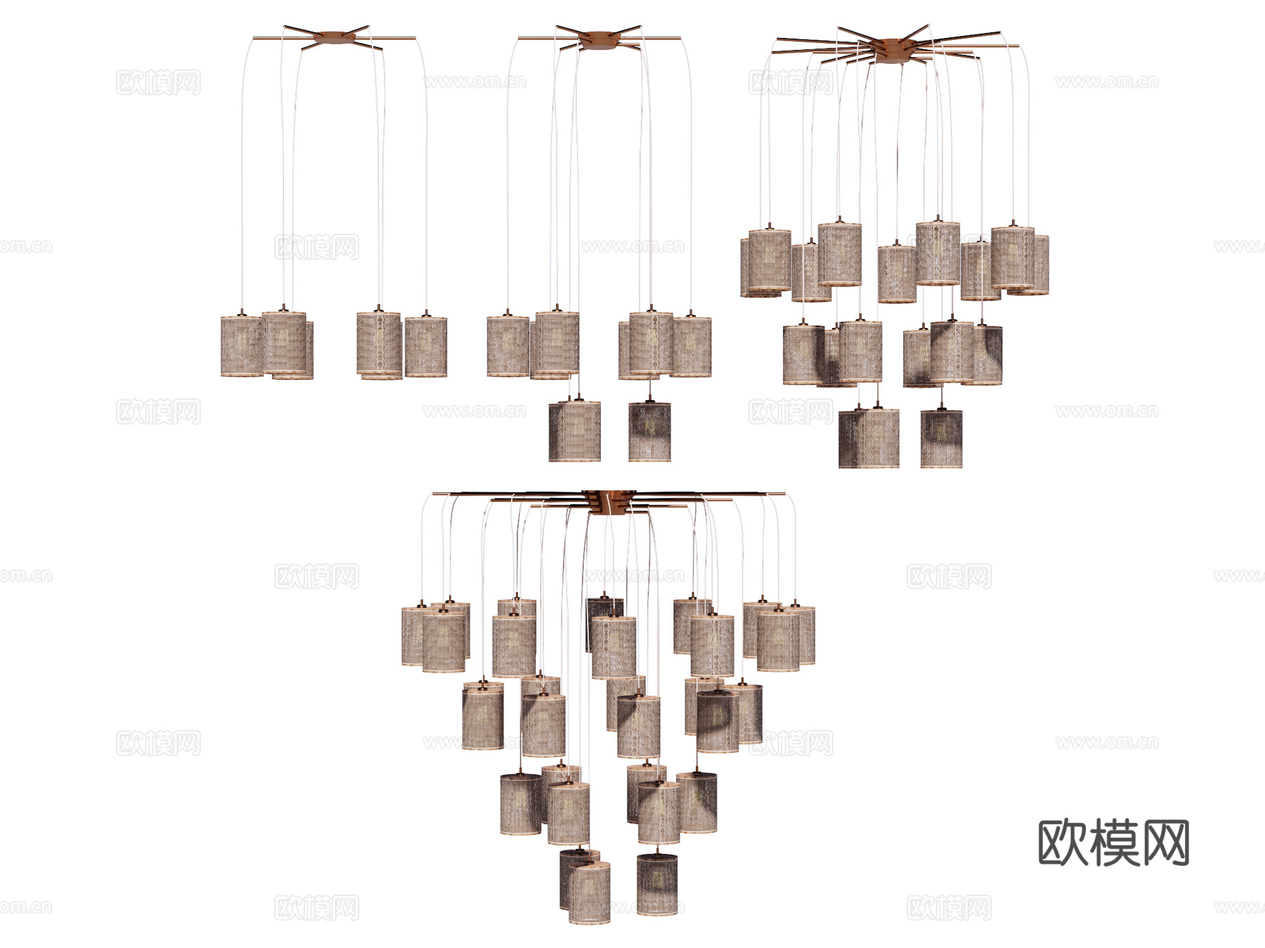 吊灯 装饰灯具su模型