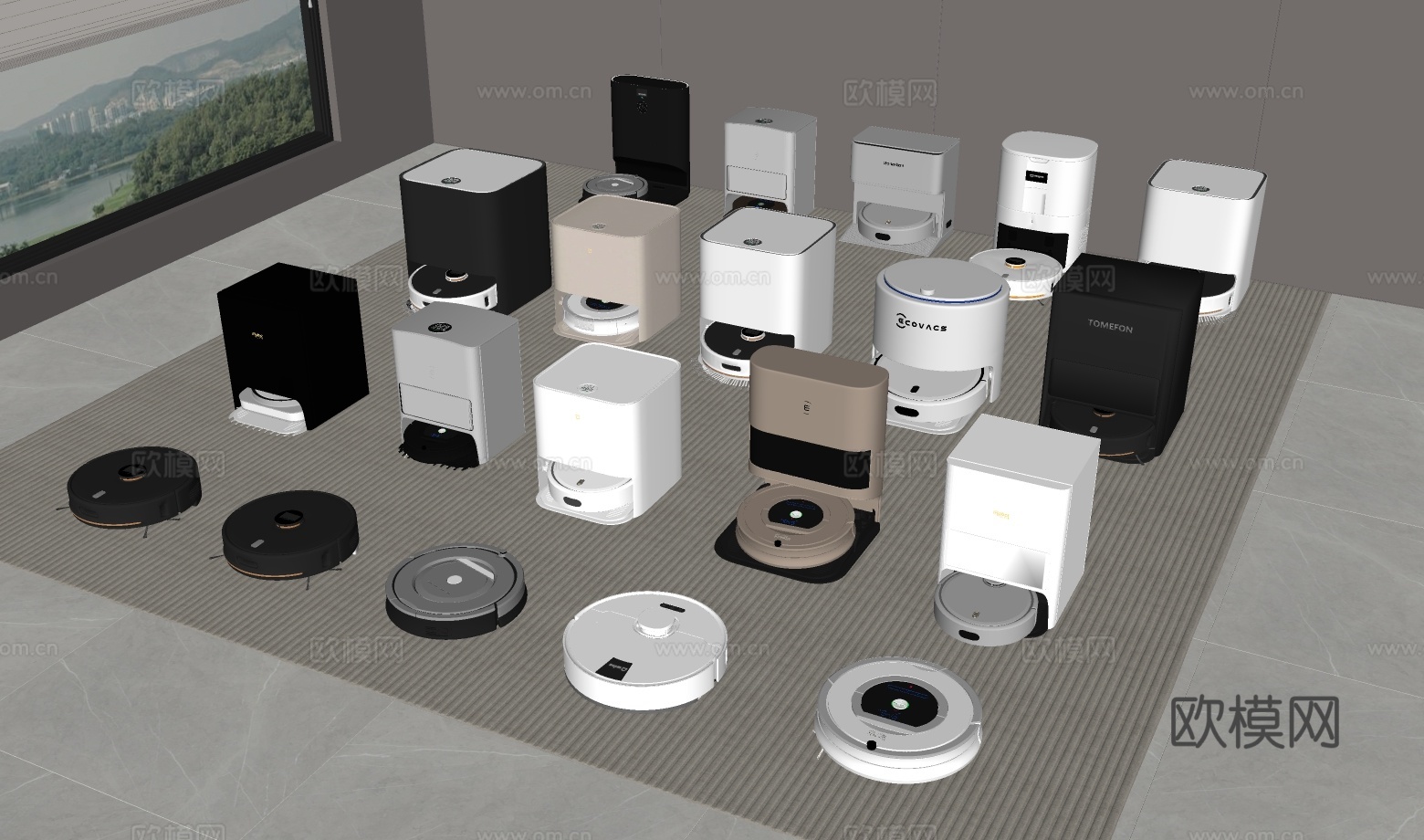 现代扫地机器人su模型