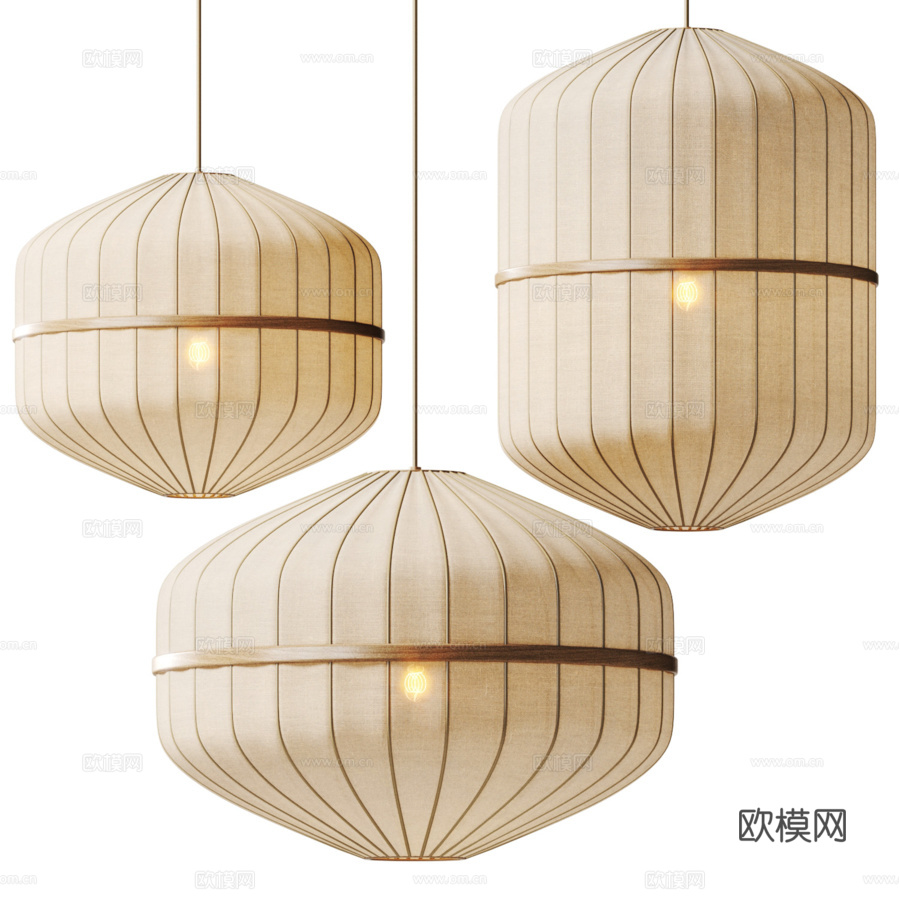 Bolia品牌Lucen吊灯3d模型下载