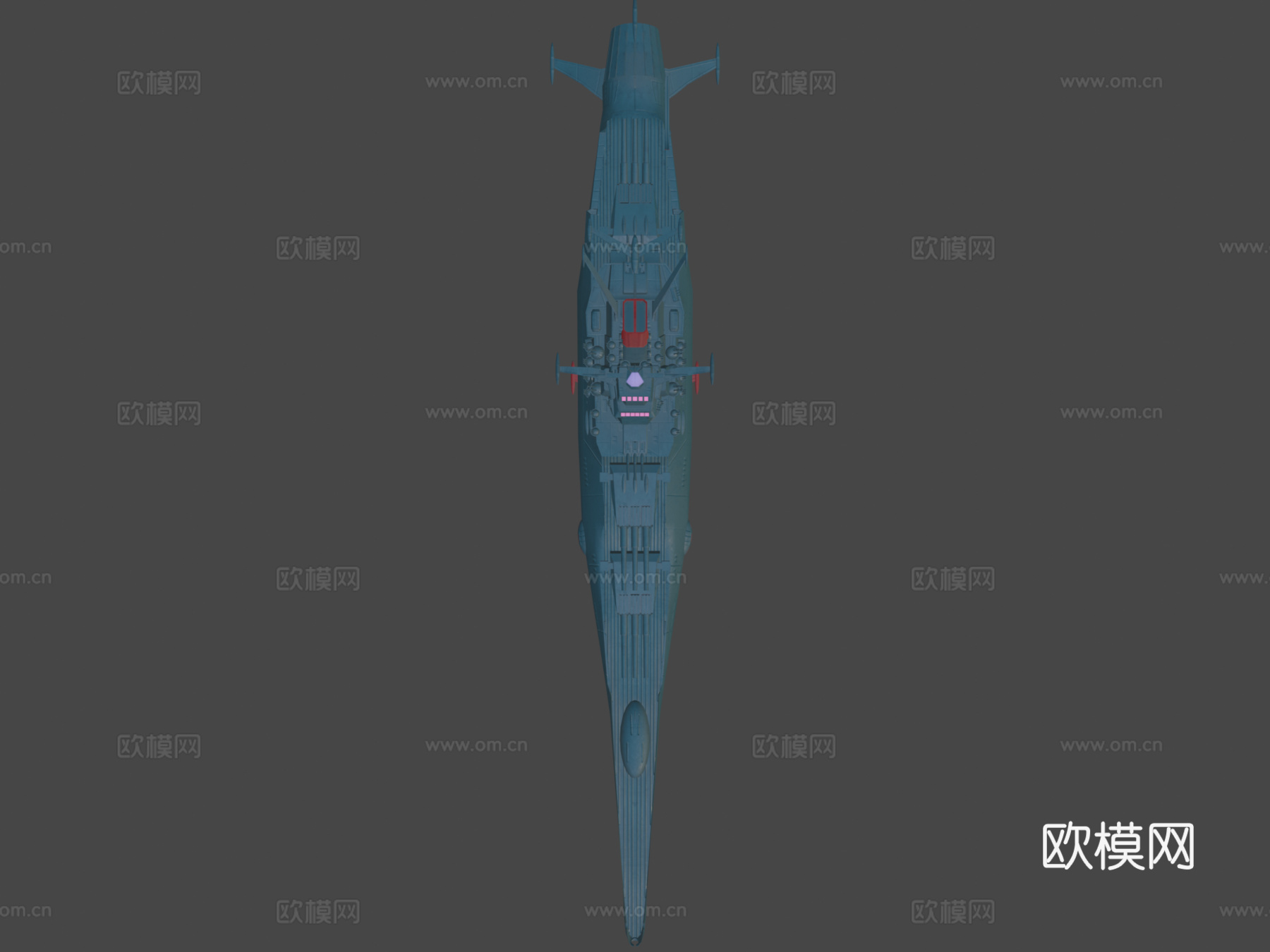 宇宙战舰大和号3d模型下载（渲染图7）