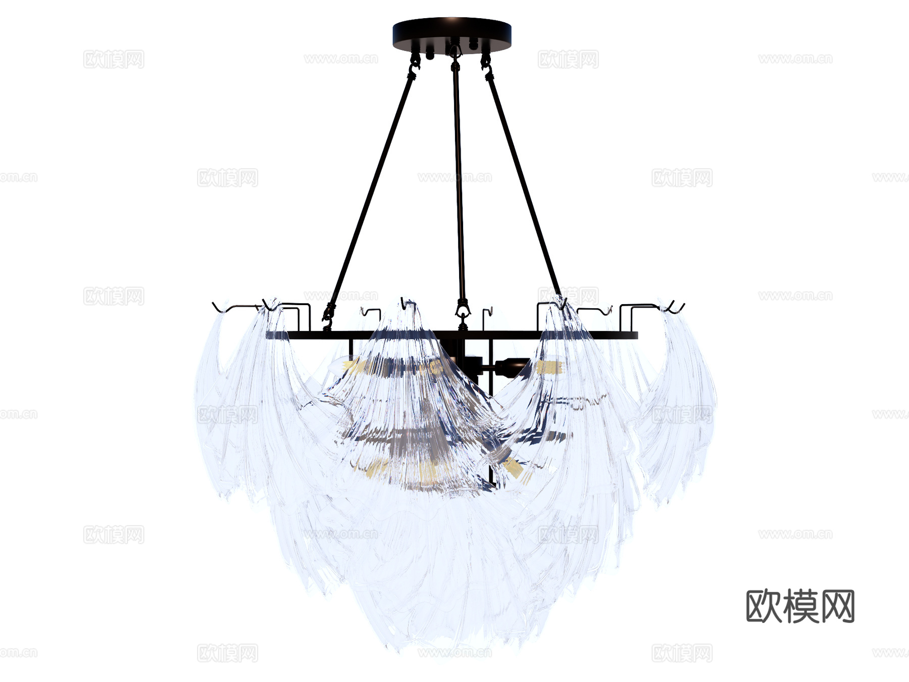 吊灯 水晶吊灯 金属吊灯 装饰灯具su模型