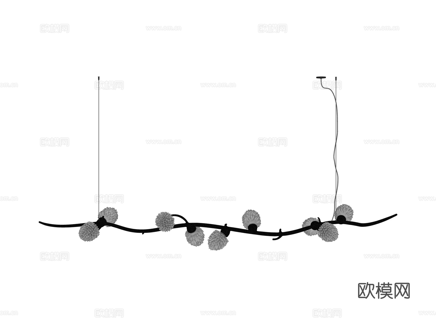 吊灯 装饰灯具su模型