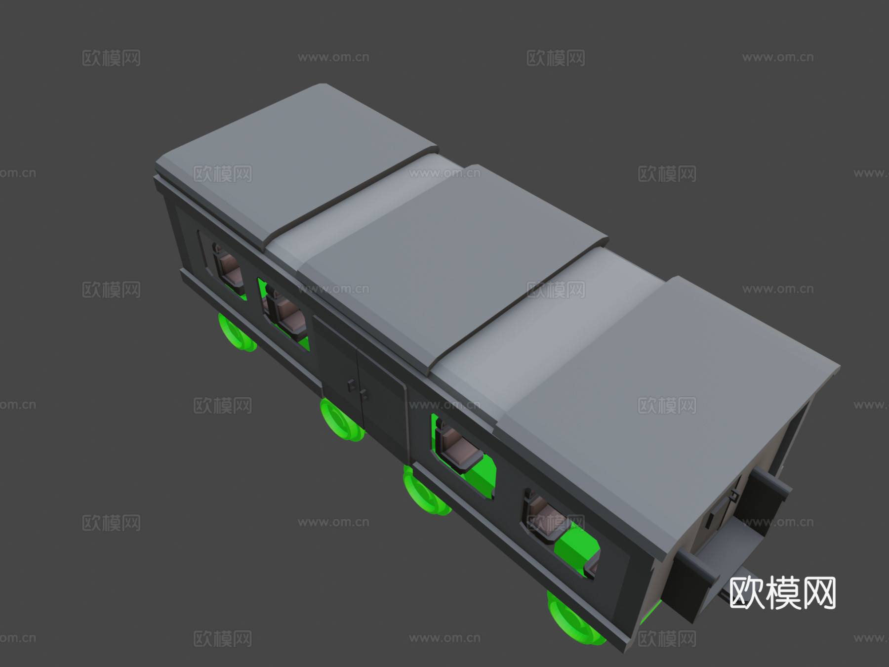 火车车厢3d模型下载（渲染图8）