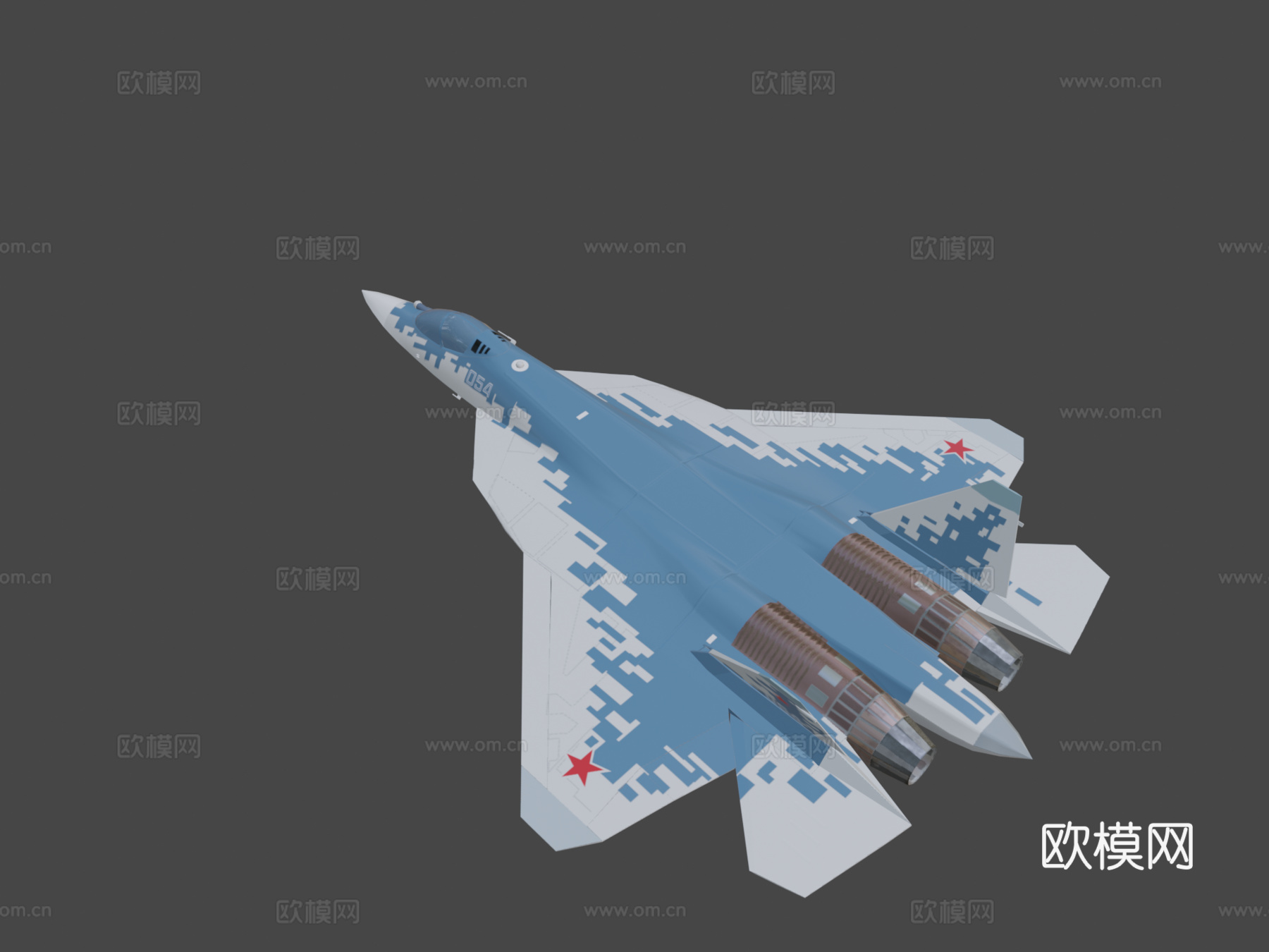 苏霍伊Su573d模型下载（渲染图8）