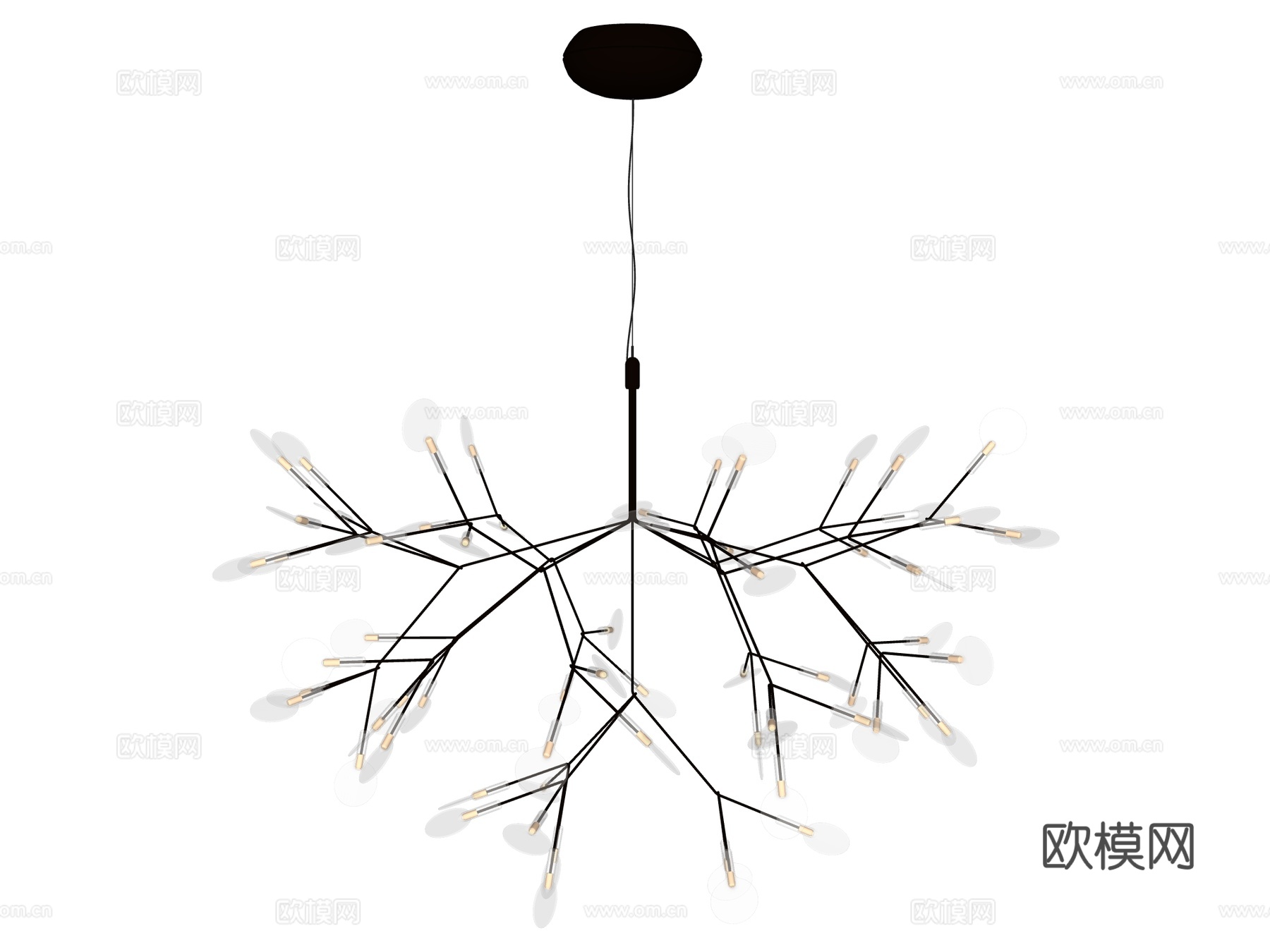 吊灯 水晶吊灯 装饰灯具su模型