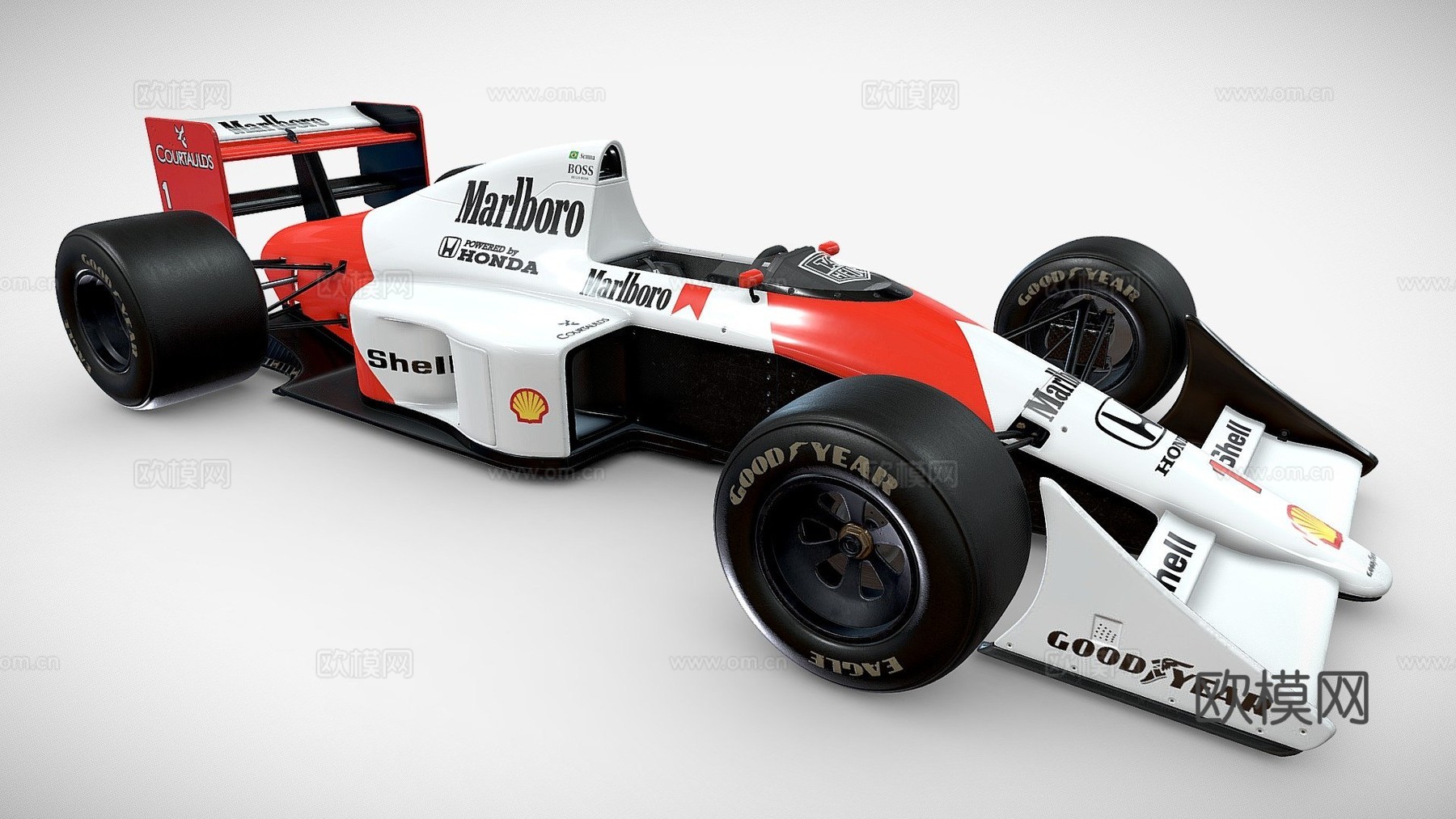 迈凯伦MP45  一级方程式3d模型下载（渲染图1）