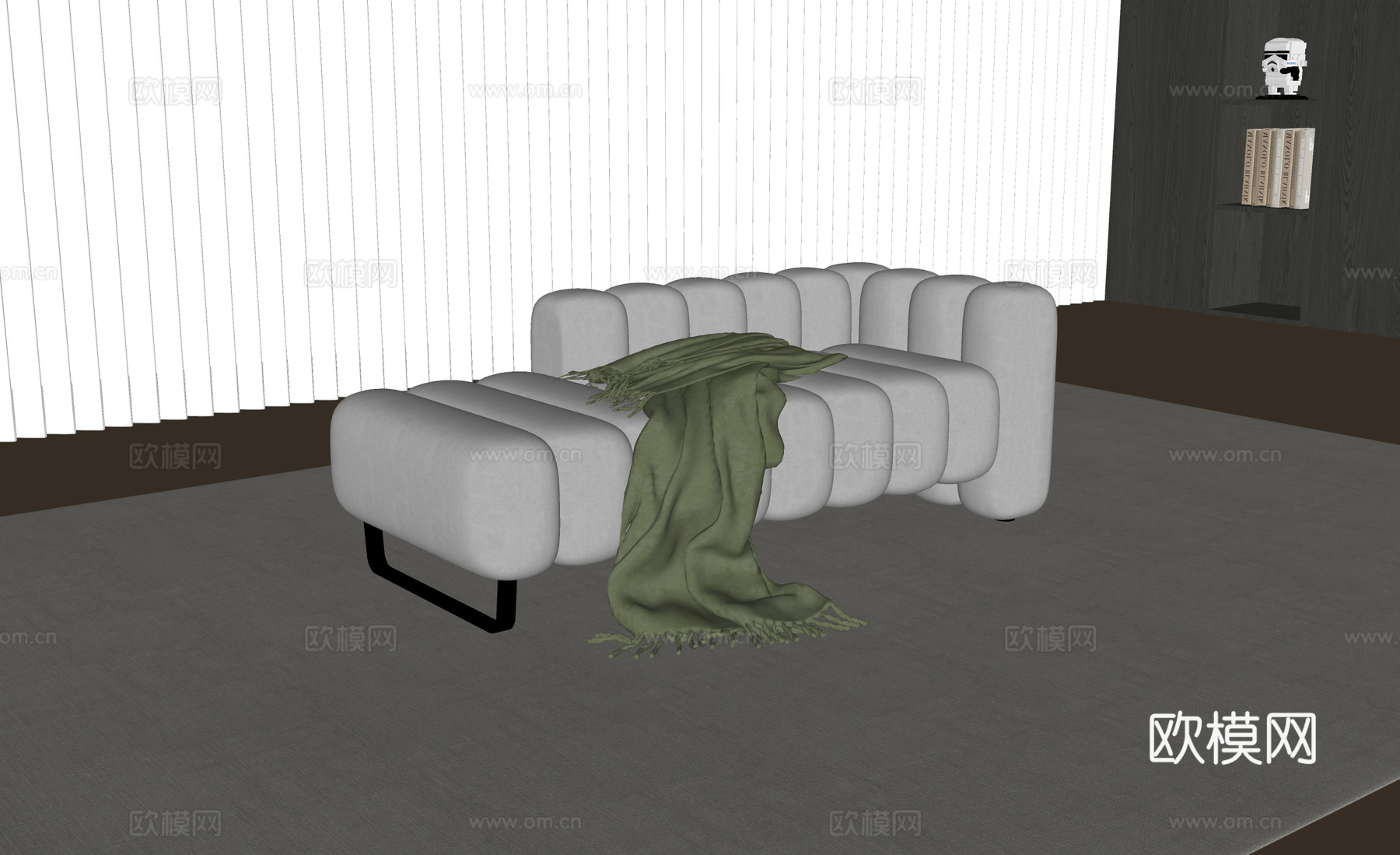 现代贵妃椅 沙发椅su模型