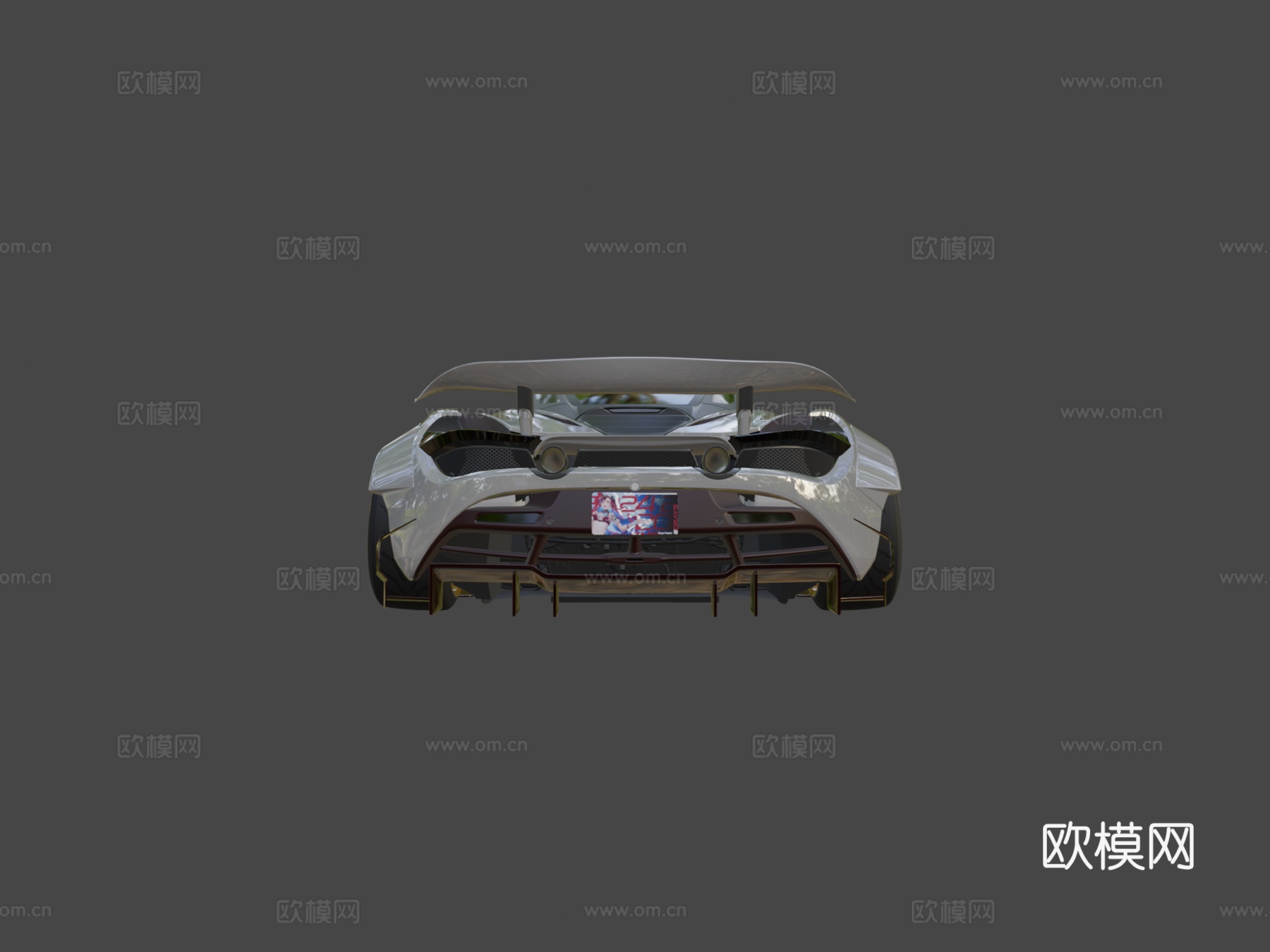 迈凯伦720S LBWK 未完成3d模型3d模型下载（渲染图5）