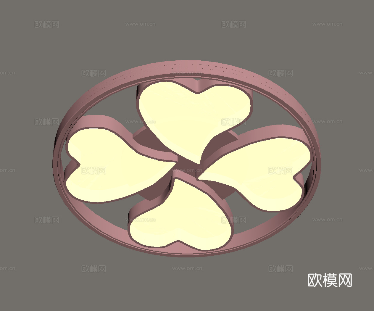 现代吸顶灯 儿童吸顶灯su模型