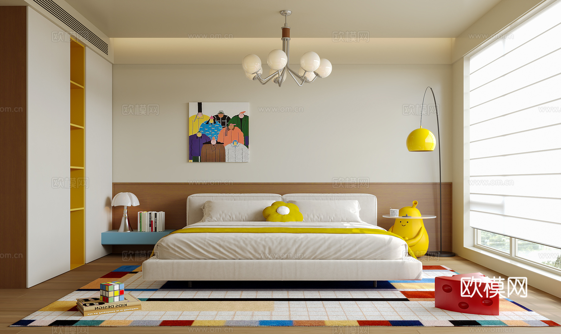 包豪斯卧室su模型