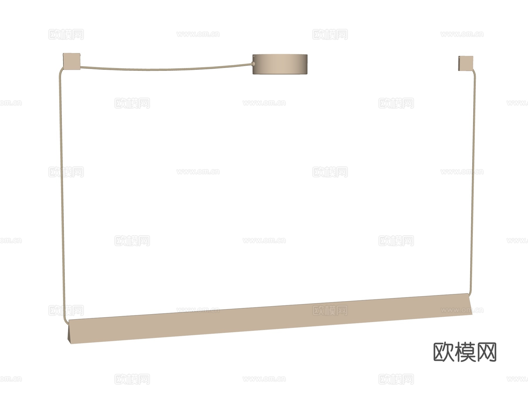 吊灯 金属吊灯 条形吊灯 装饰灯具su模型