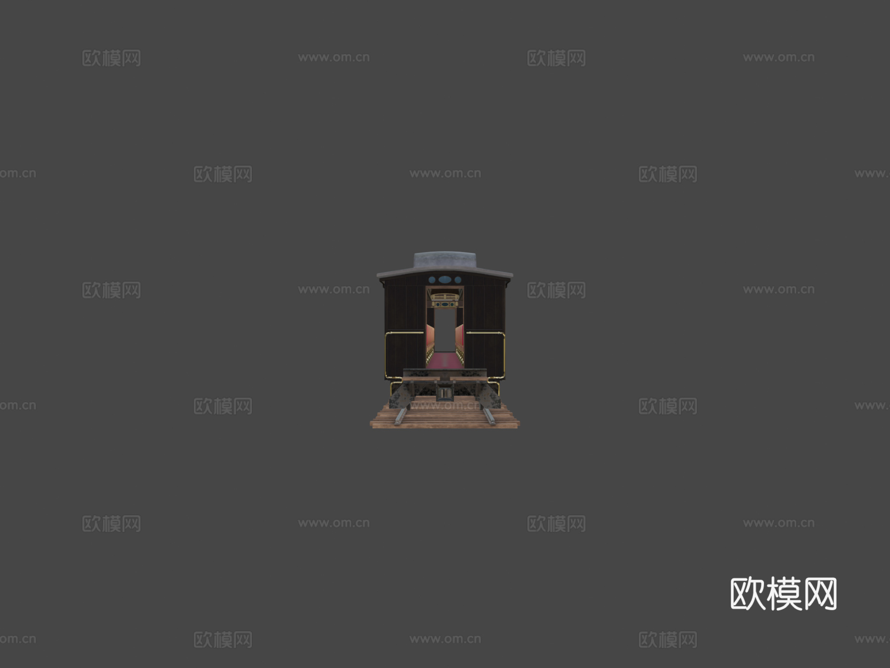 火车车厢3d模型下载（渲染图6）