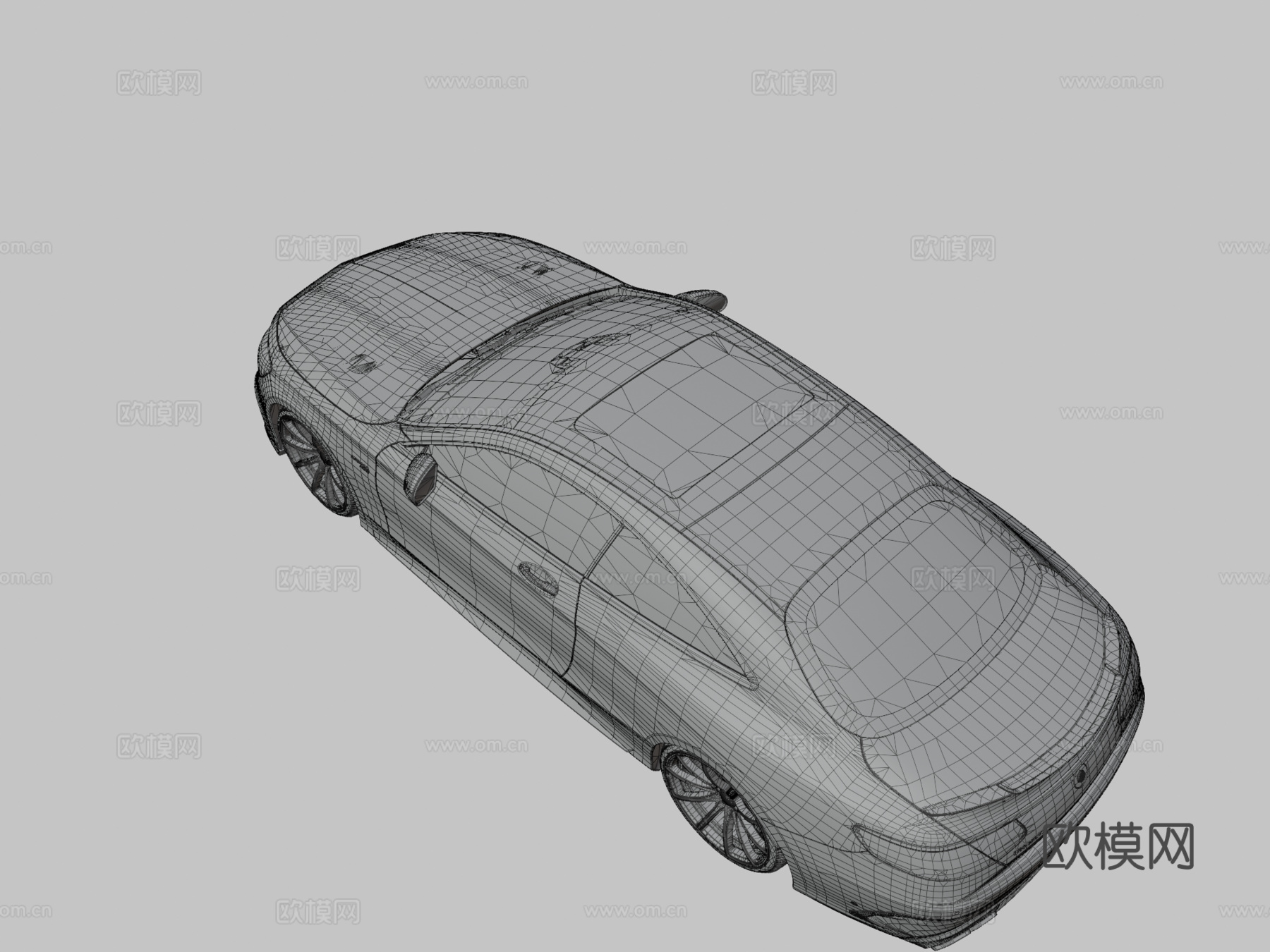 梅赛德斯奔驰s63轿跑Brabus 8003d模型下载（渲染图3）