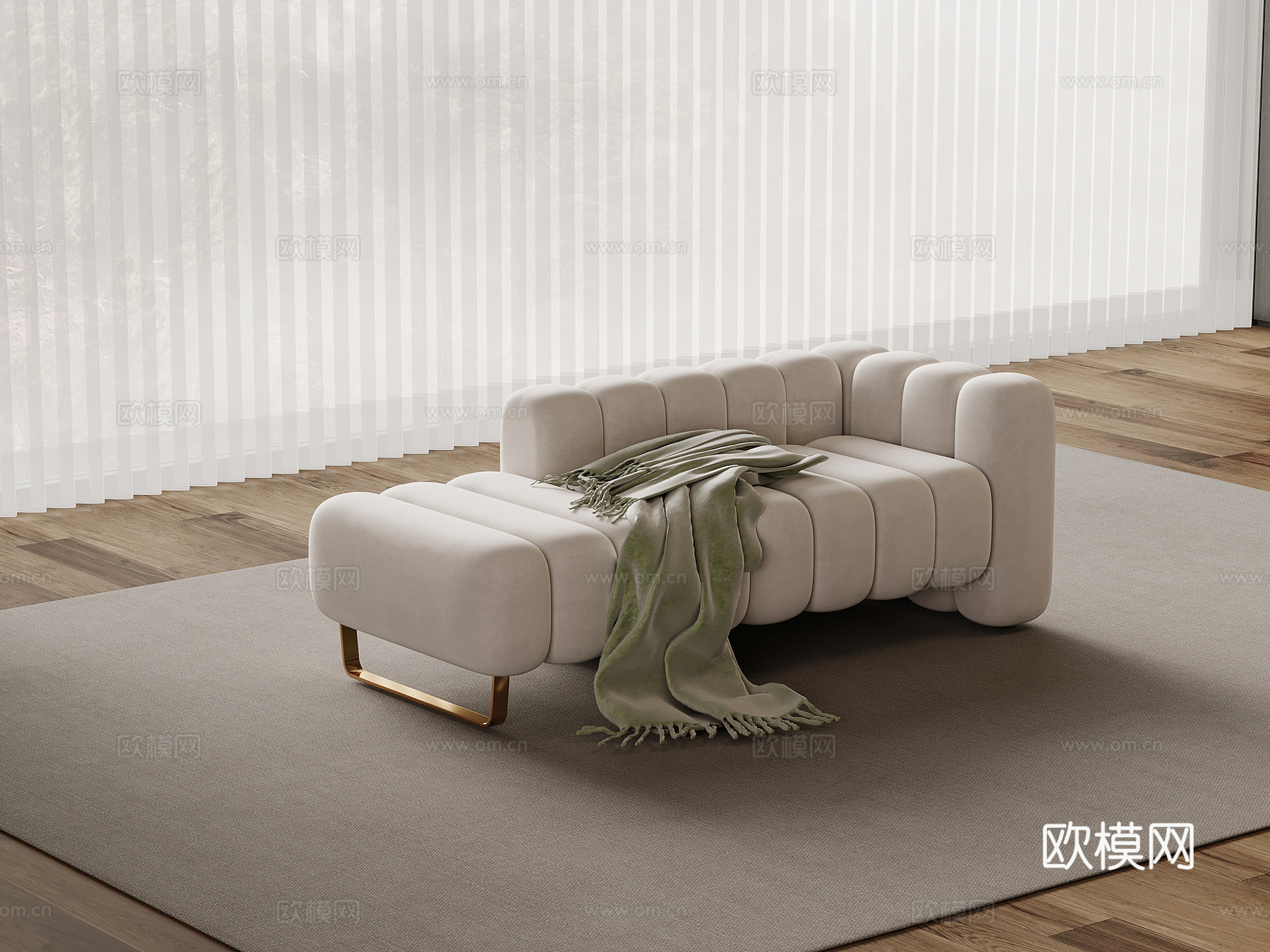 现代贵妃椅 沙发椅su模型