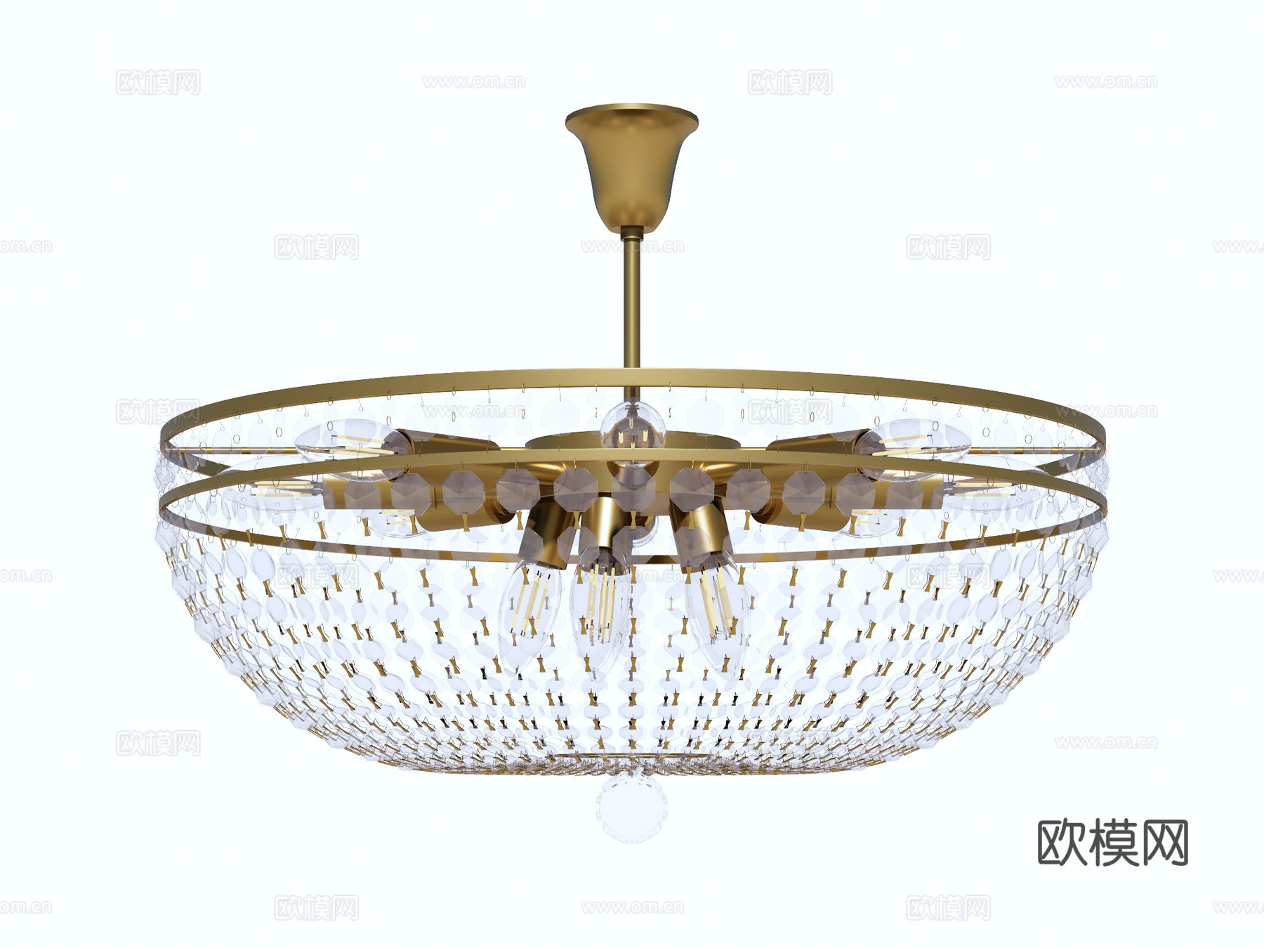吊灯 水晶吊灯 金属吊灯 装饰灯具su模型