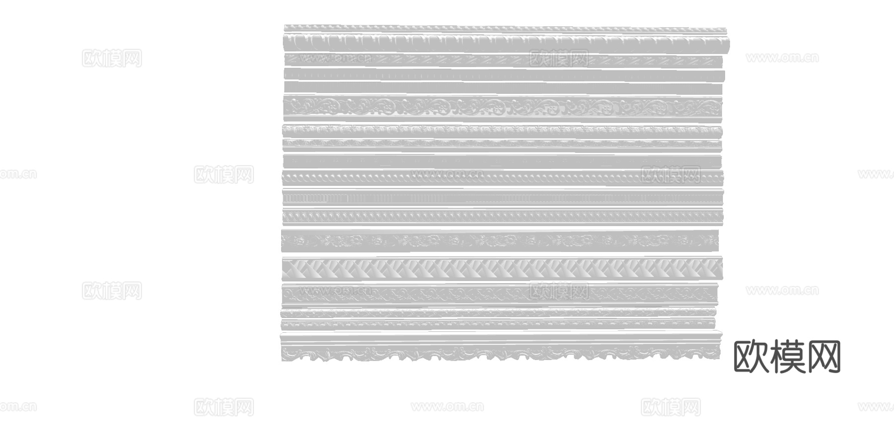 欧式构件su模型