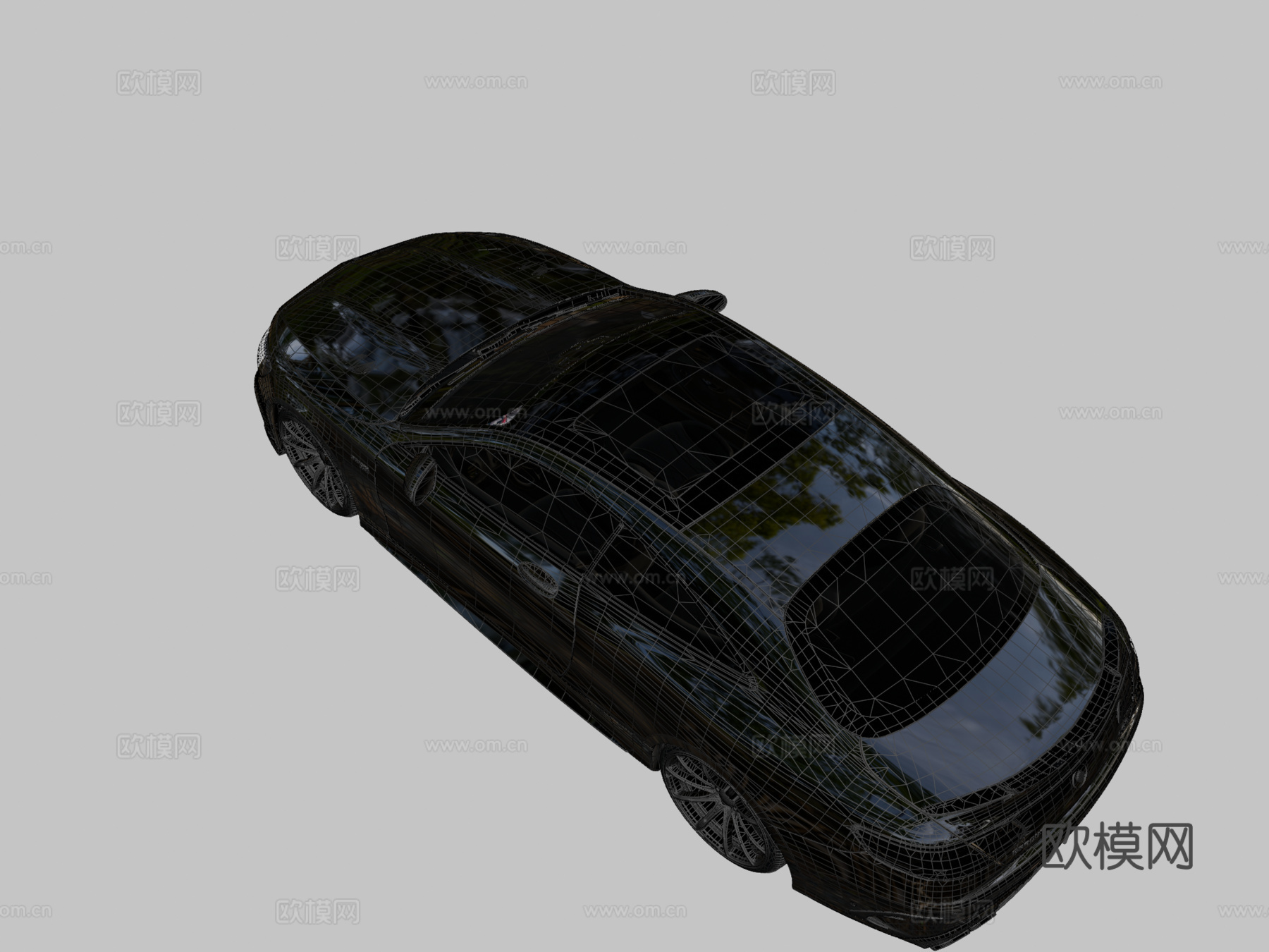 梅赛德斯奔驰s63轿跑Brabus 8003d模型下载（渲染图2）