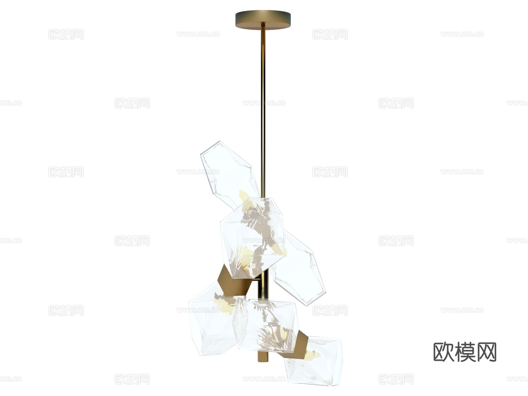 吊灯 金属吊灯 玻璃吊灯 装饰灯具su模型