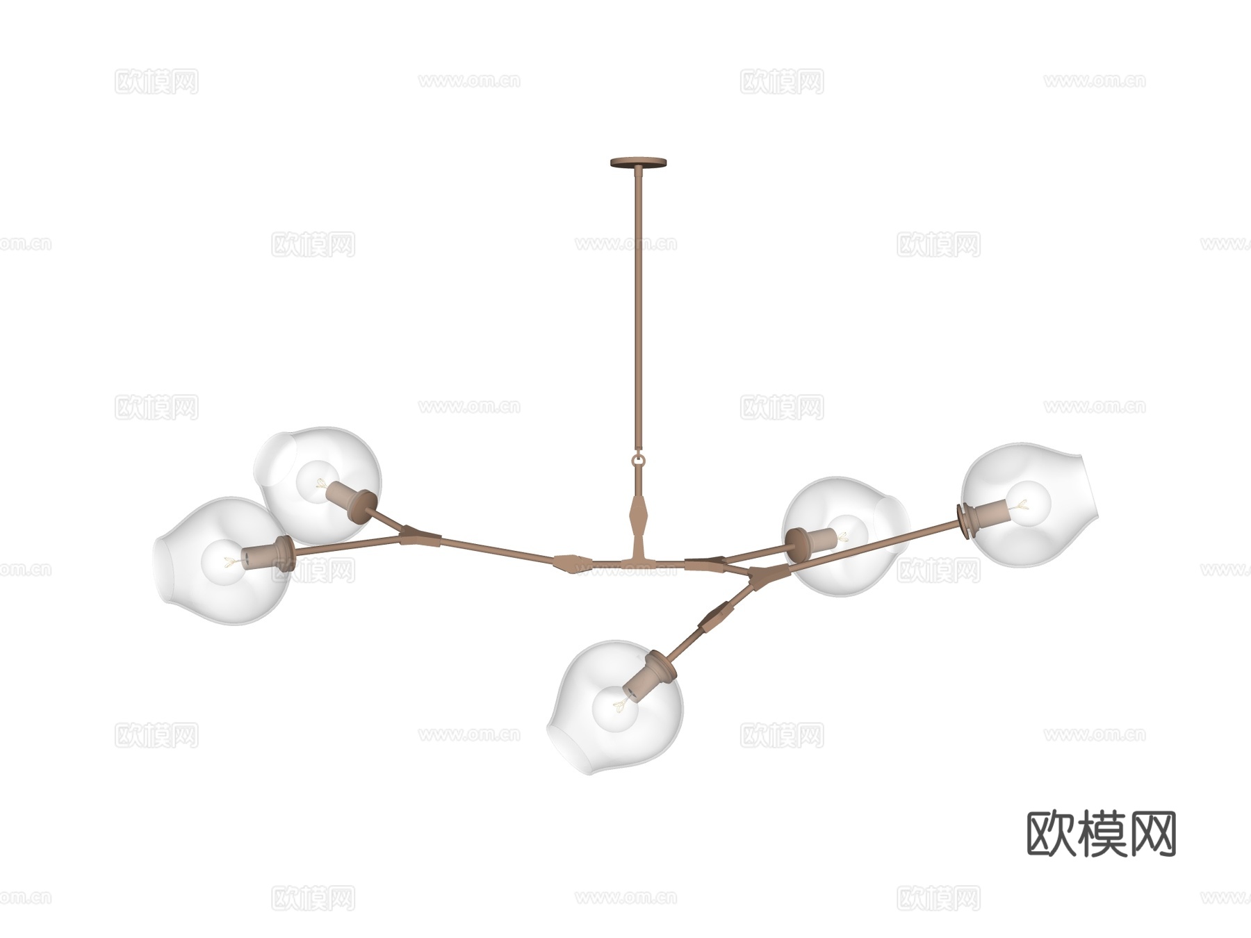 吊灯 金属吊灯 玻璃吊灯 装饰灯具su模型