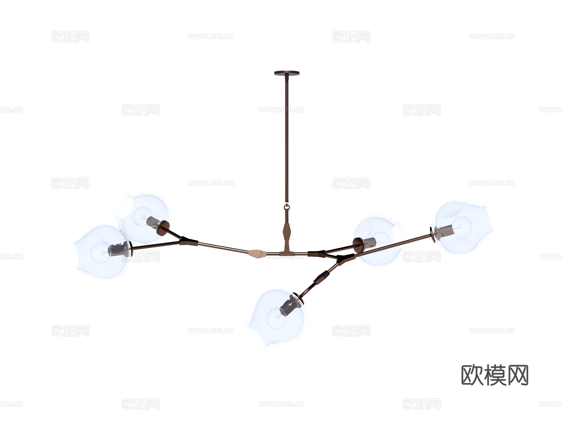 吊灯 金属吊灯 玻璃吊灯 装饰灯具su模型