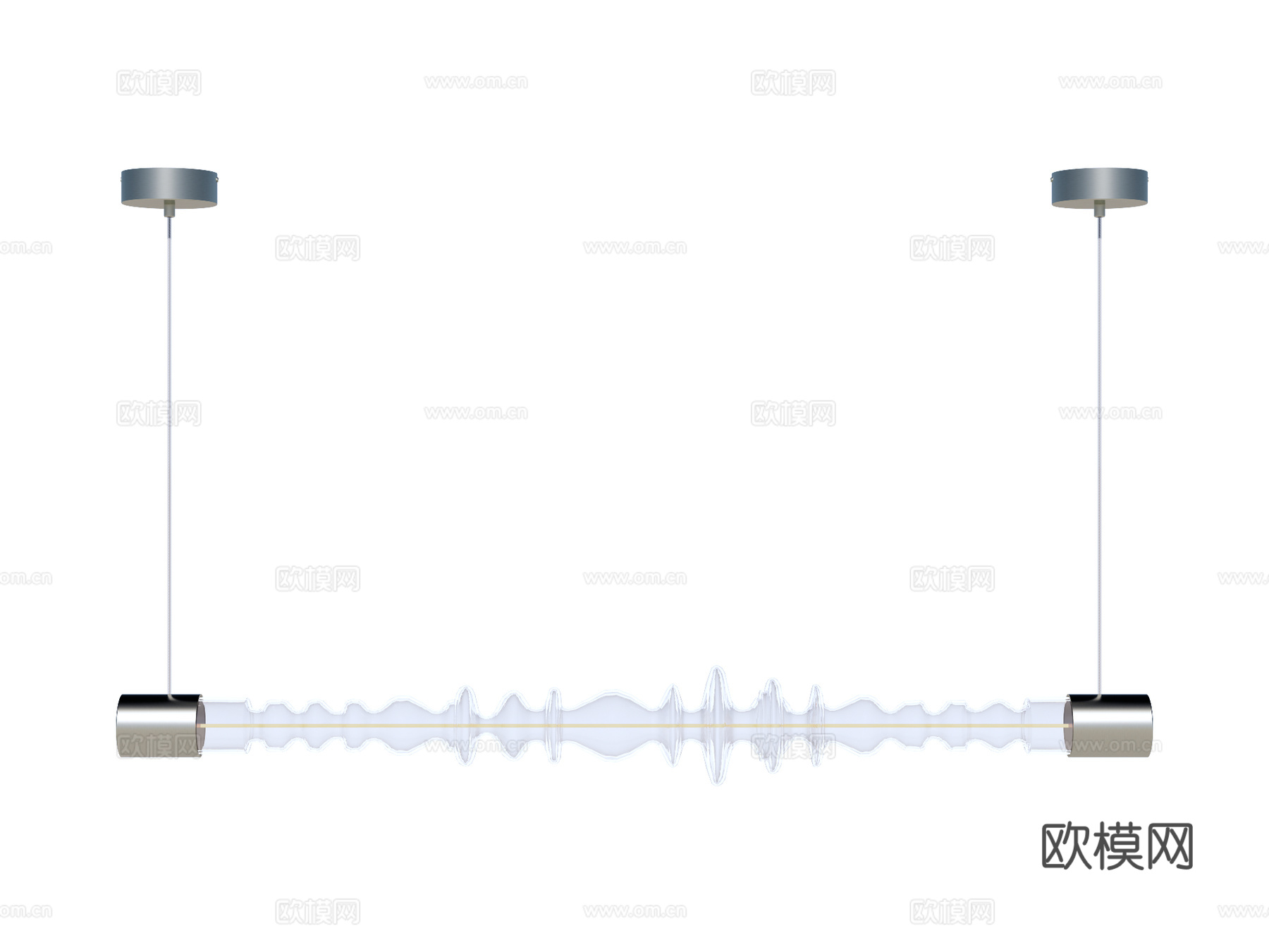 吊灯 金属吊灯 玻璃吊灯 条形吊灯 装饰灯具su模型