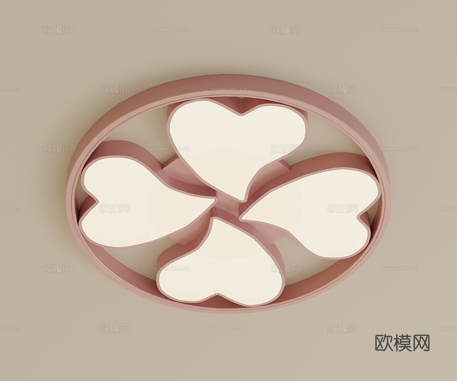 现代吸顶灯 儿童吸顶灯su模型